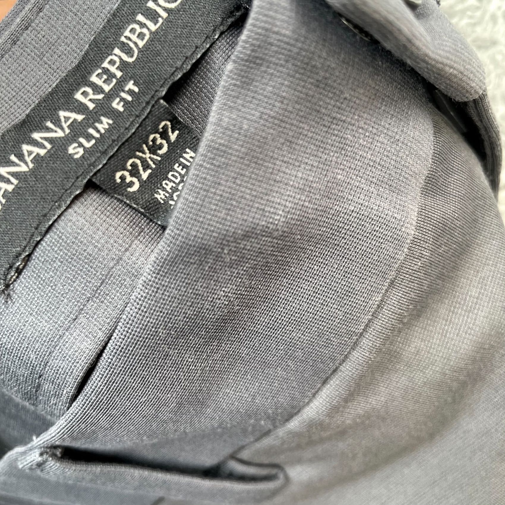 Banana Republic Banana Republic Mens 32x32 Gray Slim Luxe City Core Temp Chino Straight Pants Size US 32 / EU 48 - 3 Thumbnail
