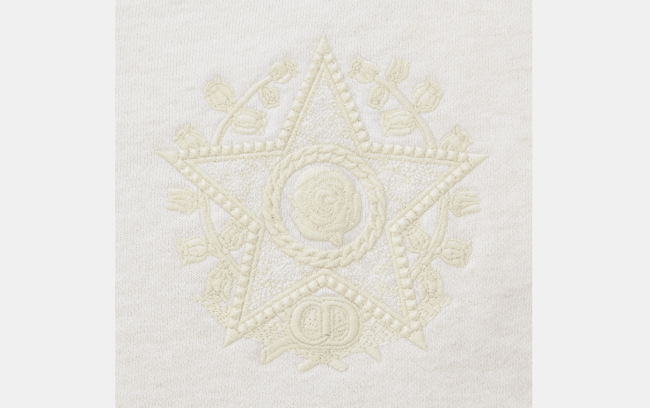 o1w1db11123 Zipped Track Jacket in Ecru