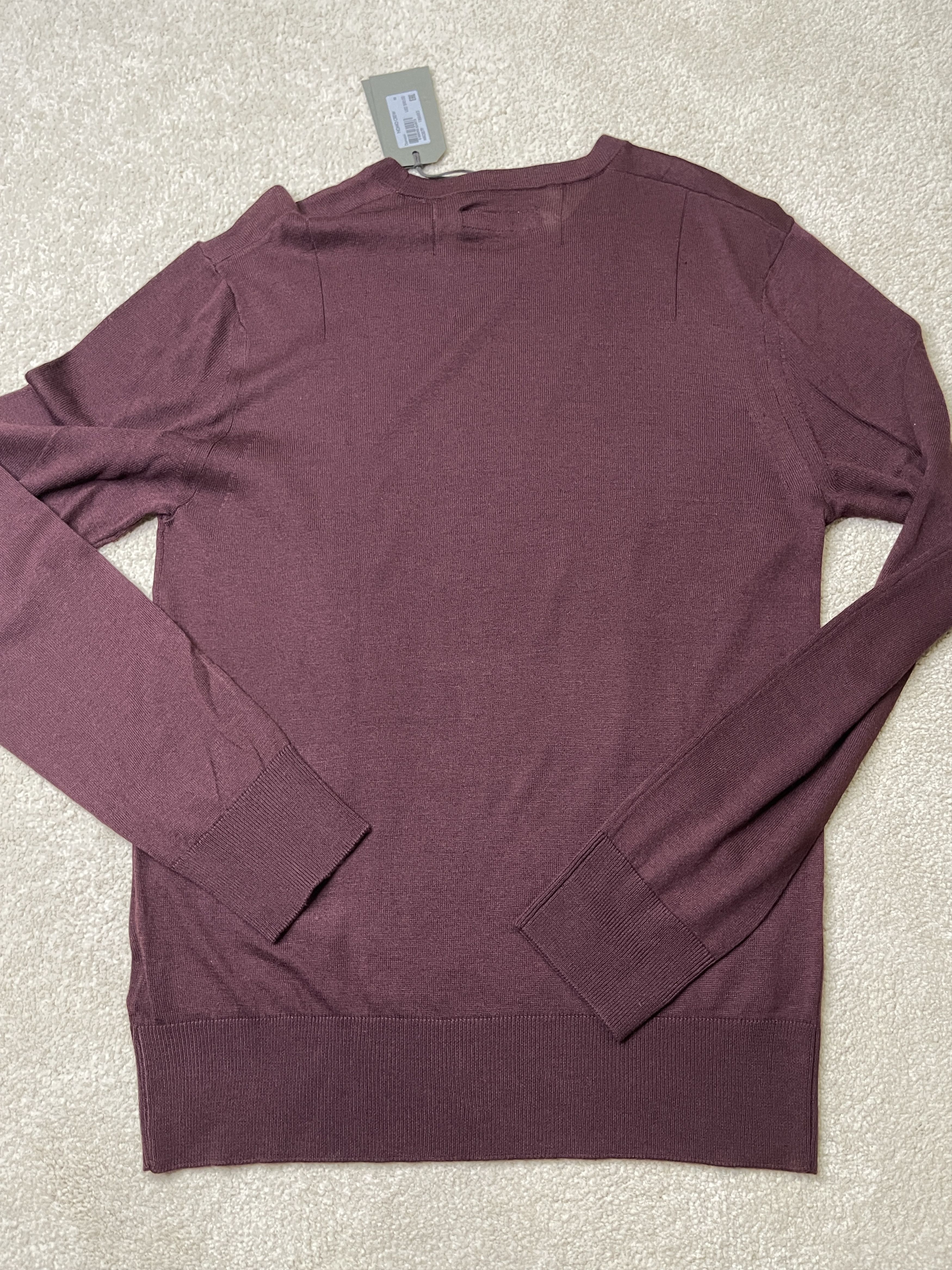 Allsaints All Saints Burgundy Merino Wool Long Sleeve XS Sweater Size US XS / EU 42 / 0 - 6 Thumbnail