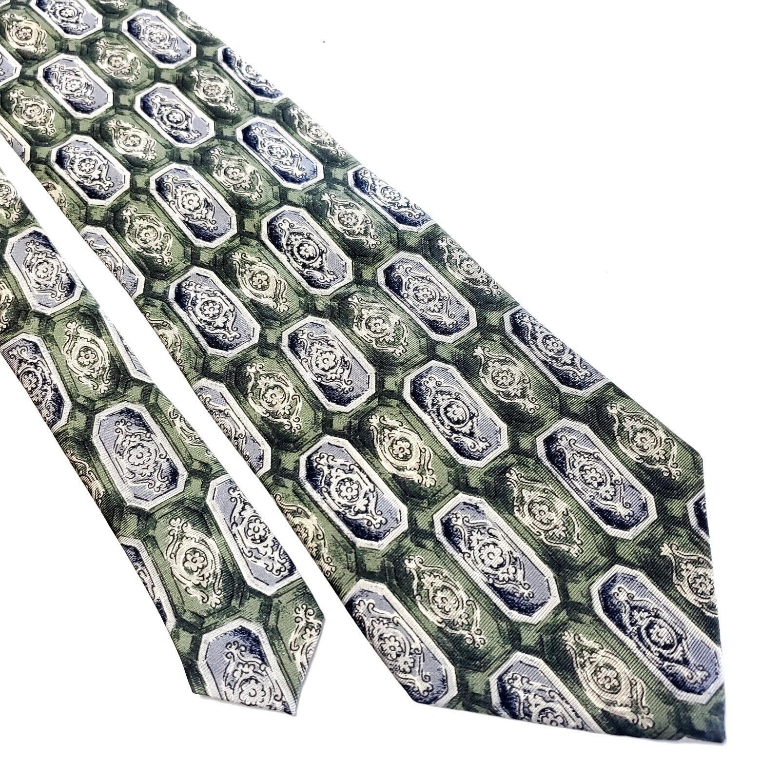 Croft & Barrow Croft & Barrow Basics Green Abstract Print Wide Silk Tie Size ONE SIZE - 1 Thumbnail