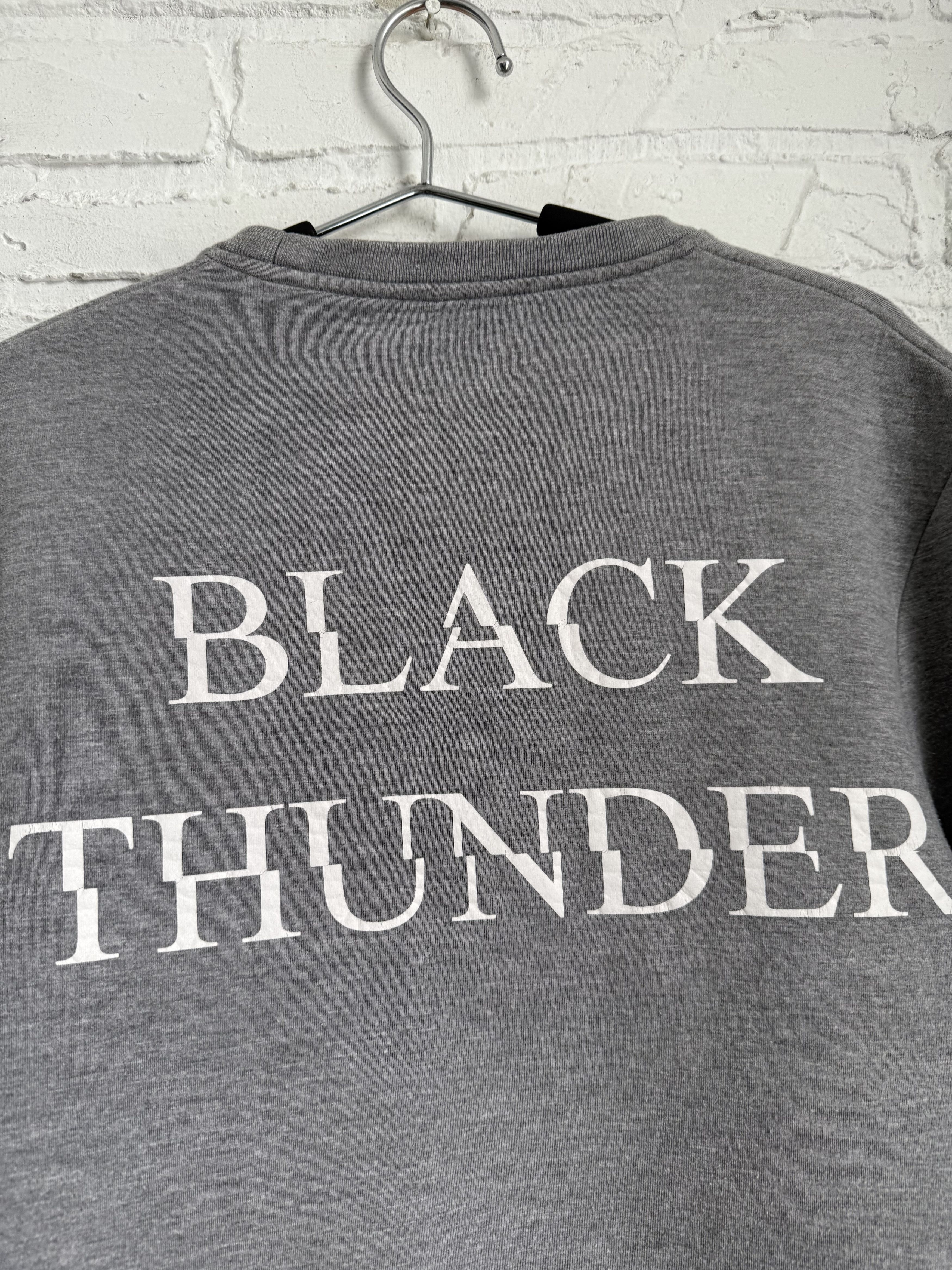 Neil Barrett Neil Barrett black thunder gray sweatshirt Size US S / EU 44-46 / 1 - 12 Thumbnail