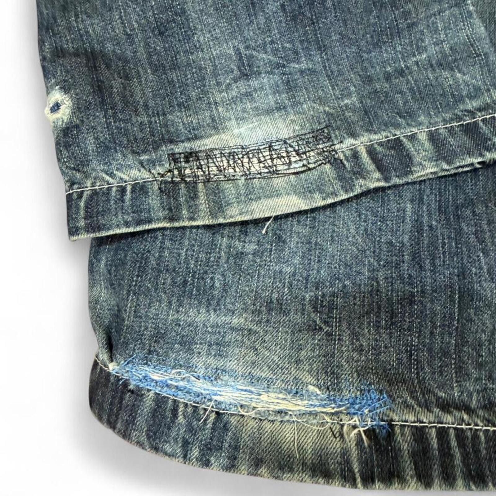True Religion Y2K Vintage Ultra Rare Jizo denim jeans Size US 27 - 8 Thumbnail
