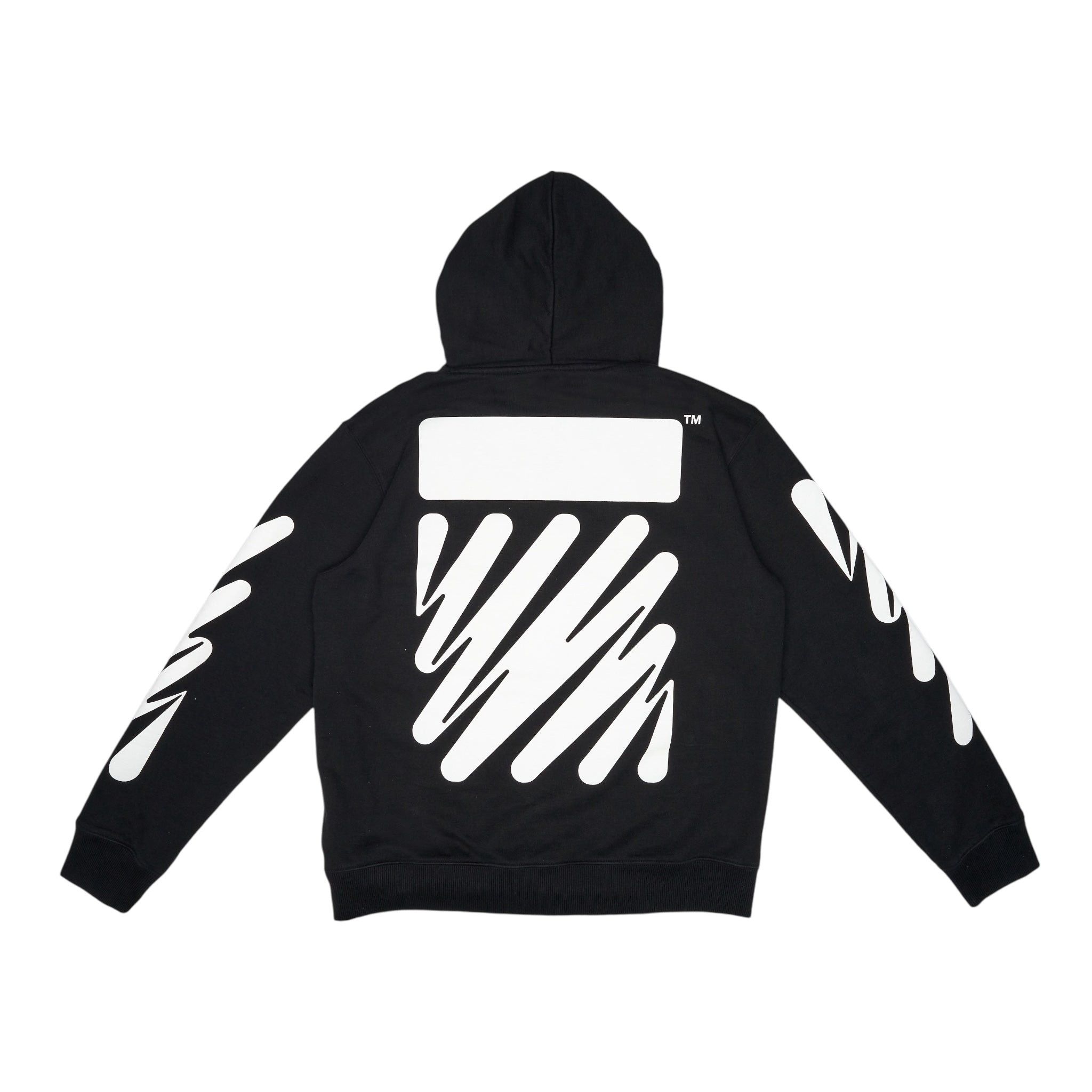 関税送料込【Off-White】Wave Off Boxy Hoodie パーカー BLACK Off White Waves Hoodie | Grailed