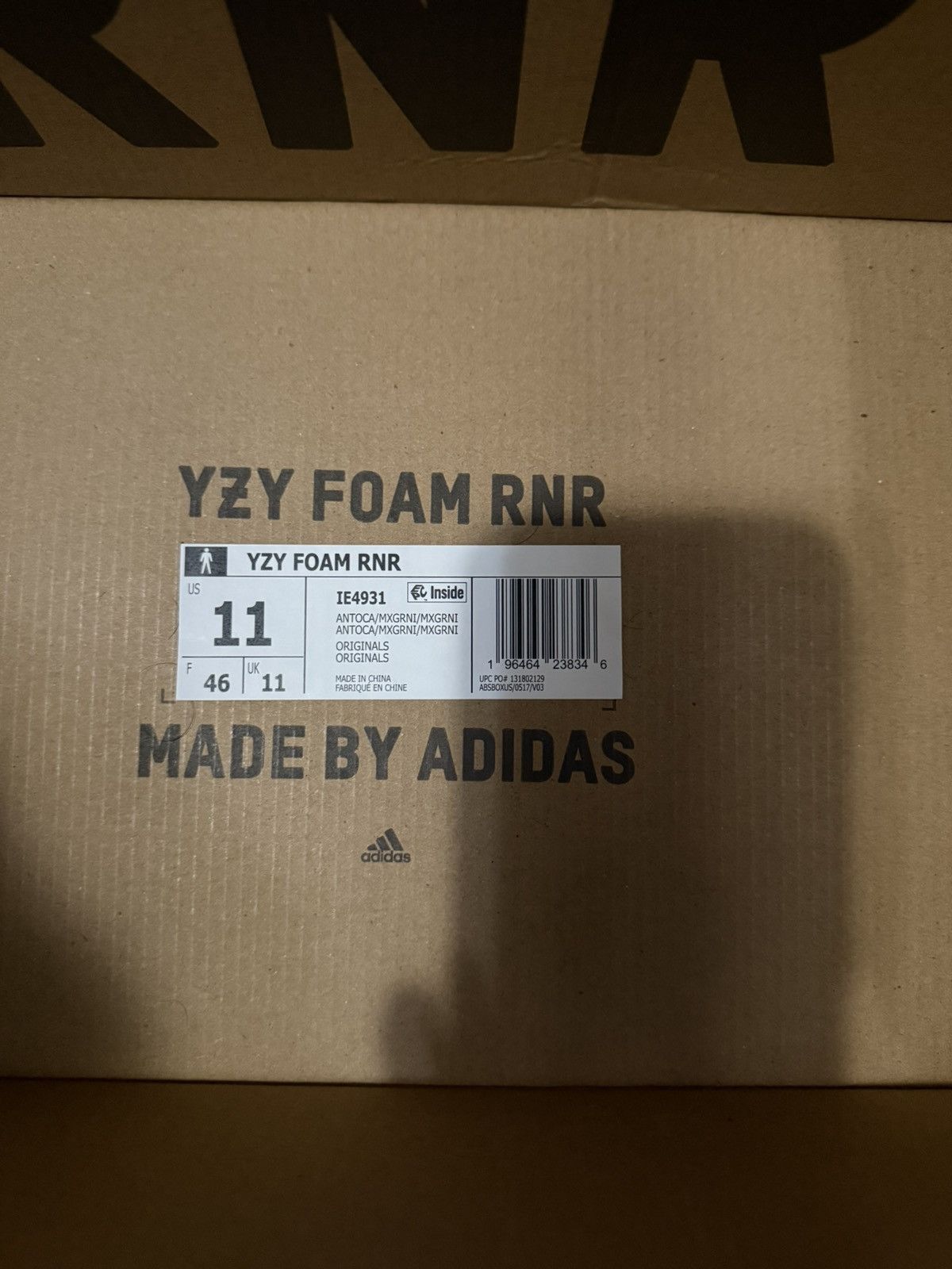 Adidas × Kanye West × Yeezy Adidas Yeezy Foam Runner Mx Granite Size US 11 / EU 44 - 9 Thumbnail