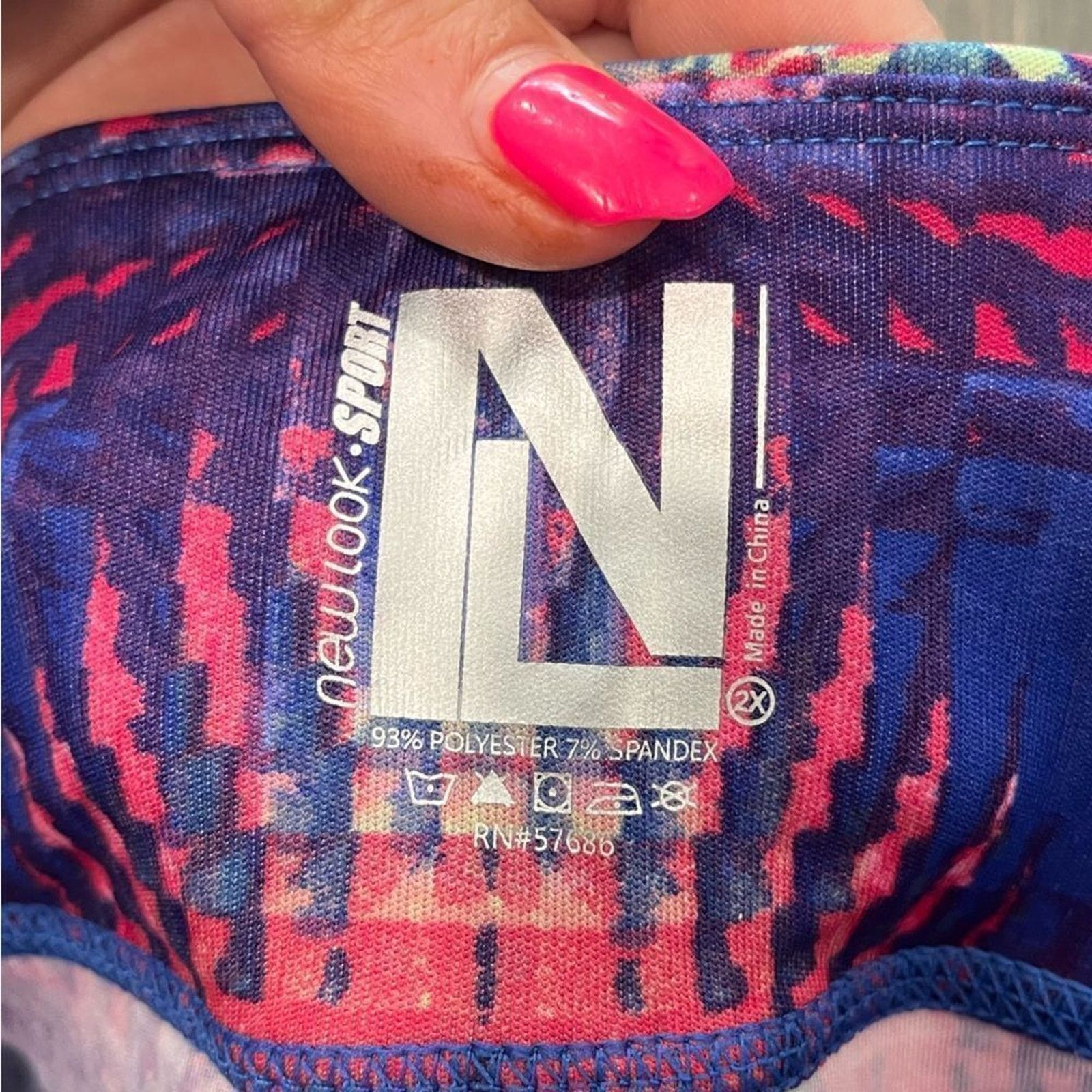 New Look NWT New Look SportAthletic Workout Capri Pants Size 2X Size 41" - 2 Thumbnail