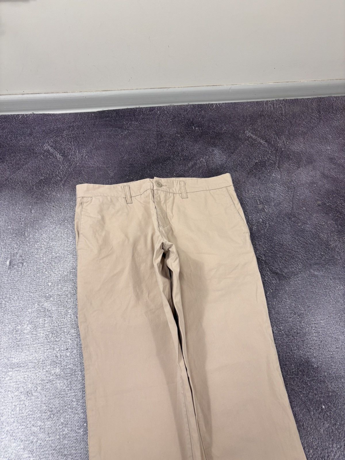 Carhartt Wip Carhartt WIP Men’s Beige Stretch Workwear Chino Sid Pants Size US 31 - 4 Thumbnail