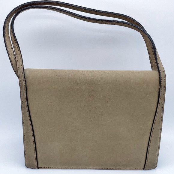 Pierre Balmain Vintage Pierre Balmain Nubuck Leather Handbag in Taupe Size ONE SIZE - 5 Thumbnail