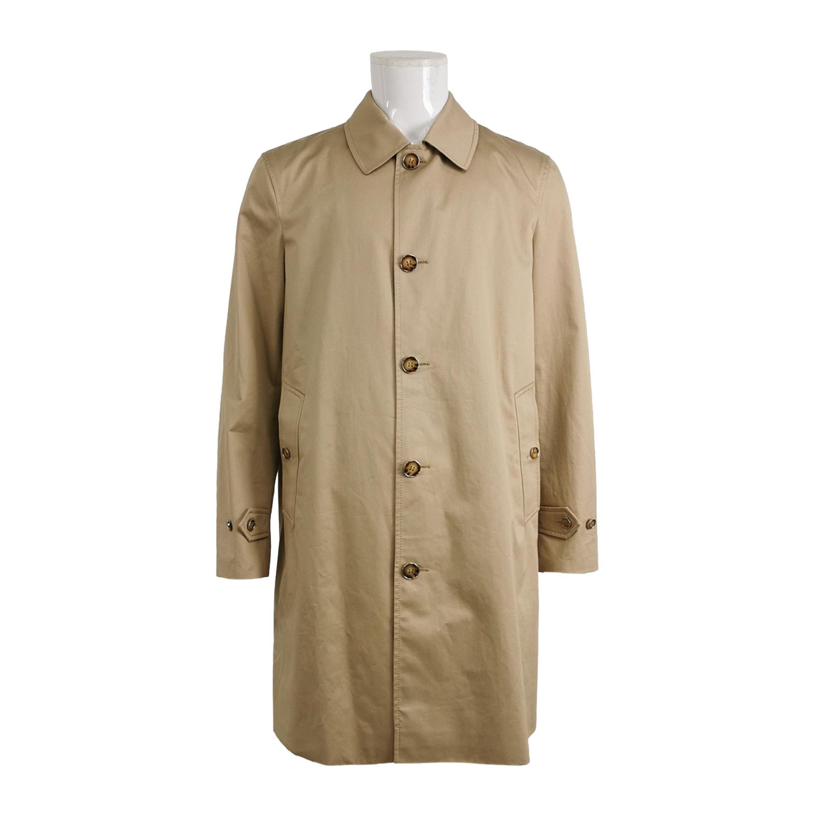 Burberry Burberry Soft Fawn Cotton Car Coat Size 50 Size US M / EU 48-50 / 2 - 1 Thumbnail