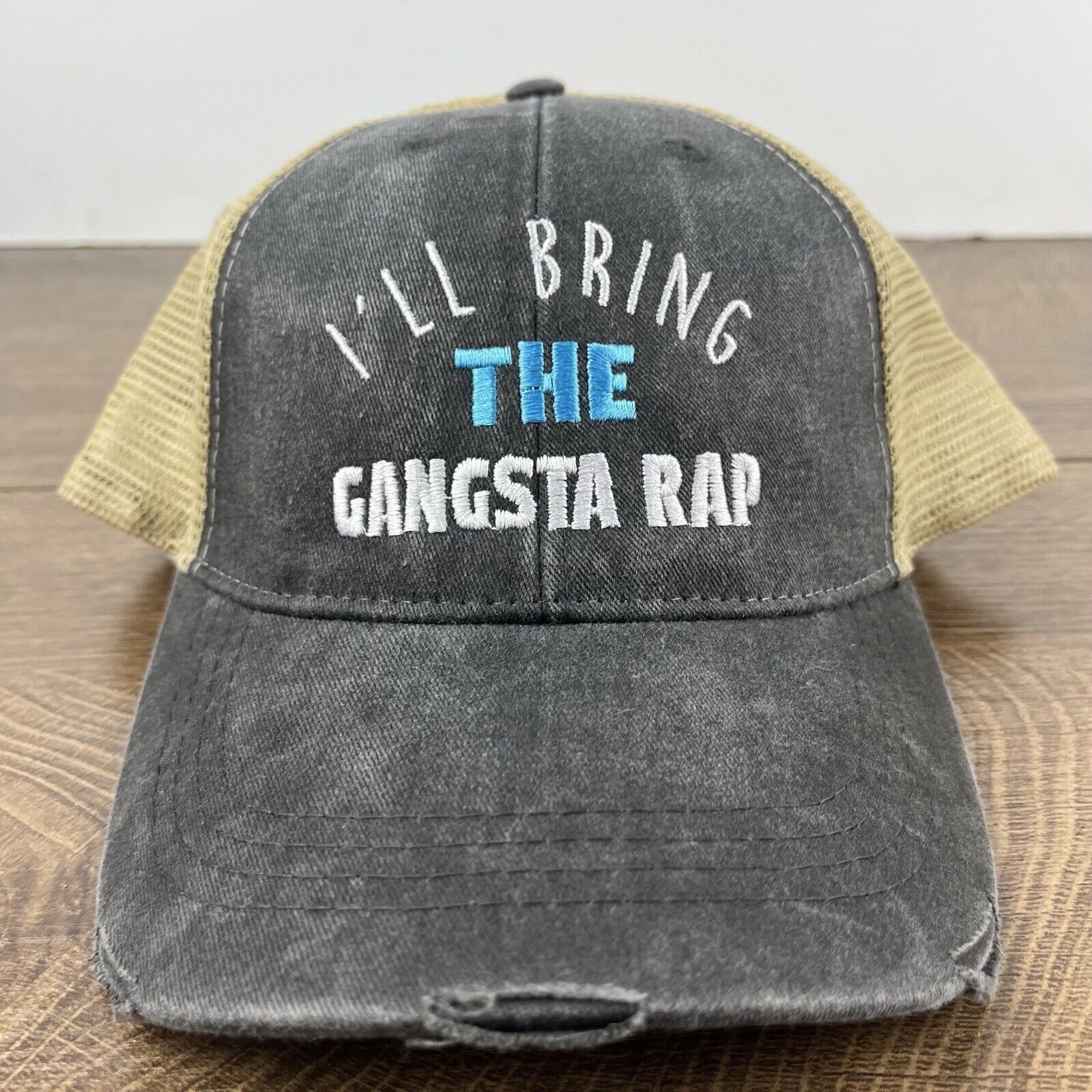 Other Gangsta Rap Hat I'll Bring the Rap Hat Gray Cap Adjustable H Size ONE SIZE - 5 Thumbnail