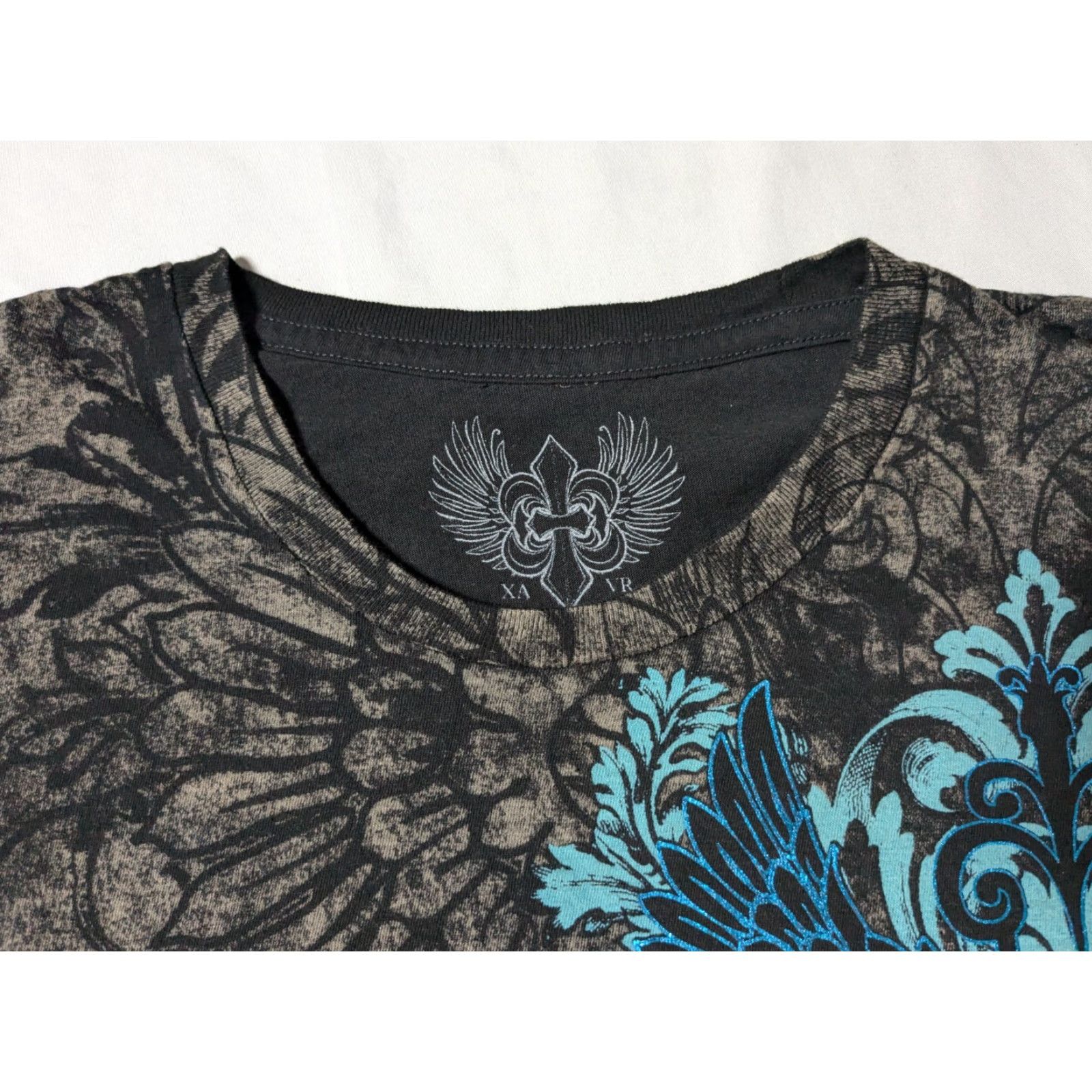 Affliction XZAVIER UNLIMITED Men T-Shirt XL Black Cotton MMA AFFLICTION STYLE Y2K EUC Size US XL / EU 56 / 4 - 5 Thumbnail