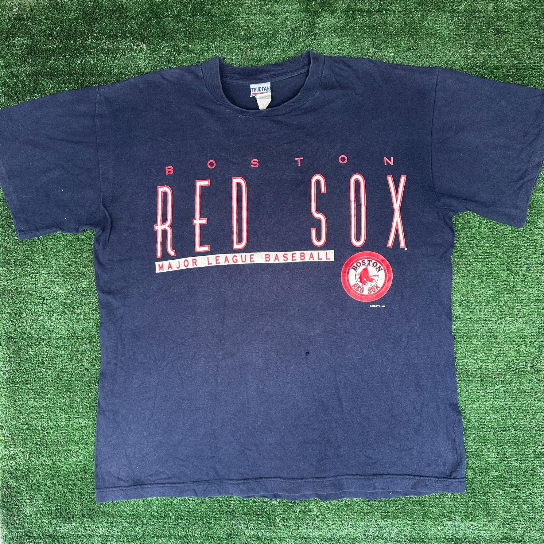 MLB Vintage 90s Boston Red Sox T-Shirt Navy L 1997 MLB Baseball Size US L / EU 52-54 / 3 - 1 Thumbnail