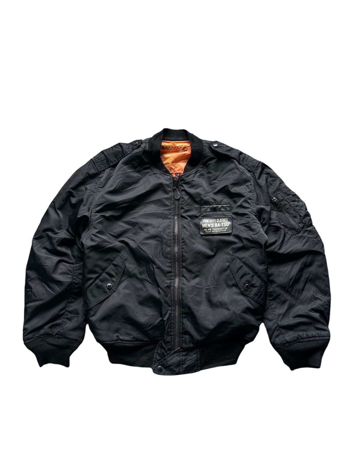 Japanese Brand Men's Ba-tsu Bomber Jacket Reversible Size US XL / EU 56 / 4 - 1 Thumbnail