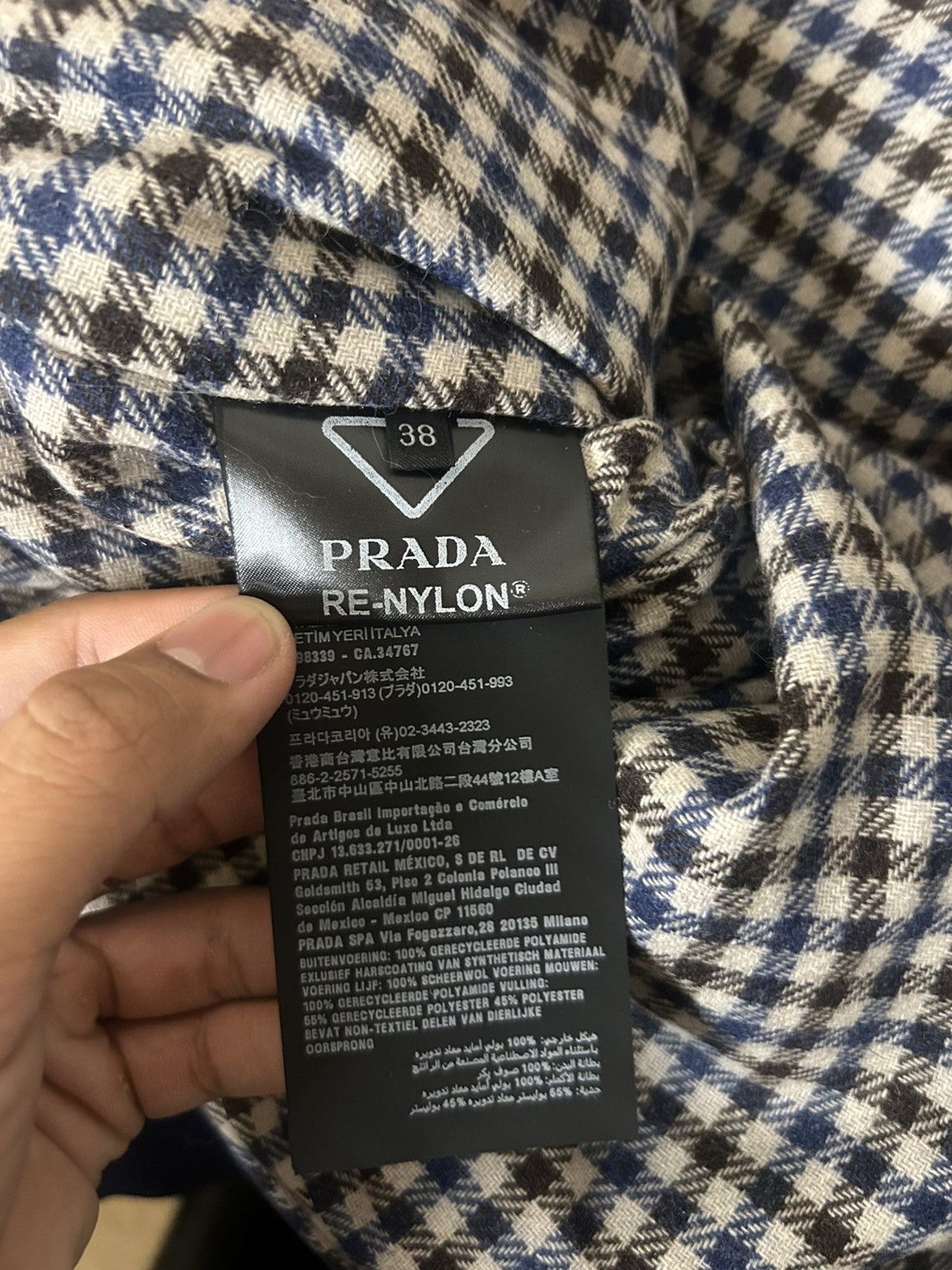 Prada Prada Navy Flanel Lined Button Up Jacket Size US M / EU 48-50 / 2 - 5 Thumbnail