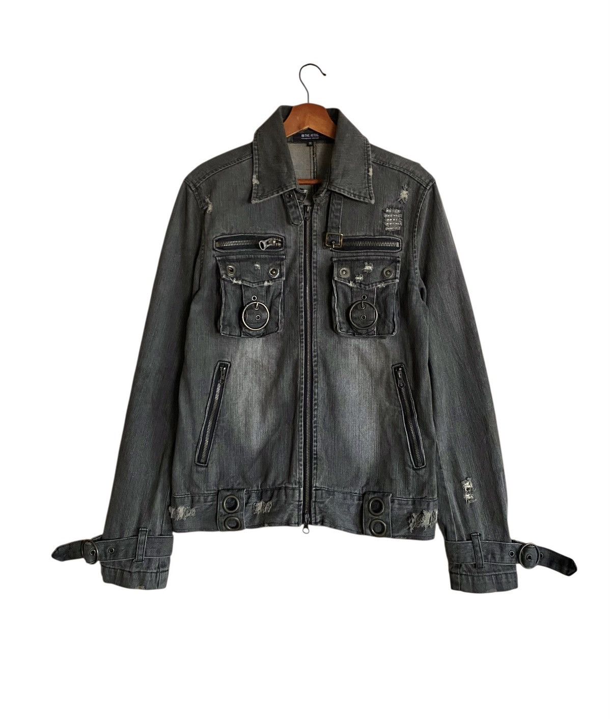 Very Rare Vintage In The Attic Tactical Denim Shirt 1990s