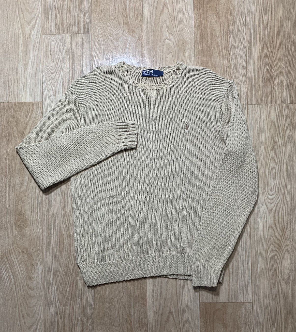 Polo Ralph Lauren Rare Vintage 1990s Polo Ralph Lauren Linen Knitwear Sweater Size US L / EU 52-54 / 3 - 2 Thumbnail