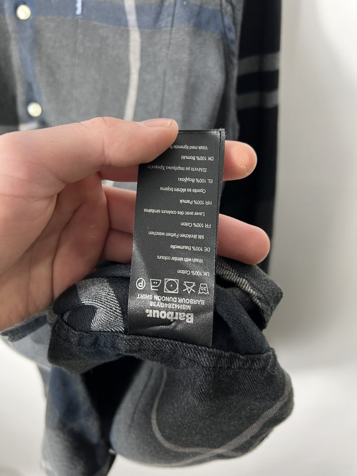 Barbour Vintage streetwear designer Barbour Danoon Plaid Shirt Size US M / EU 48-50 / 2 - 6 Thumbnail