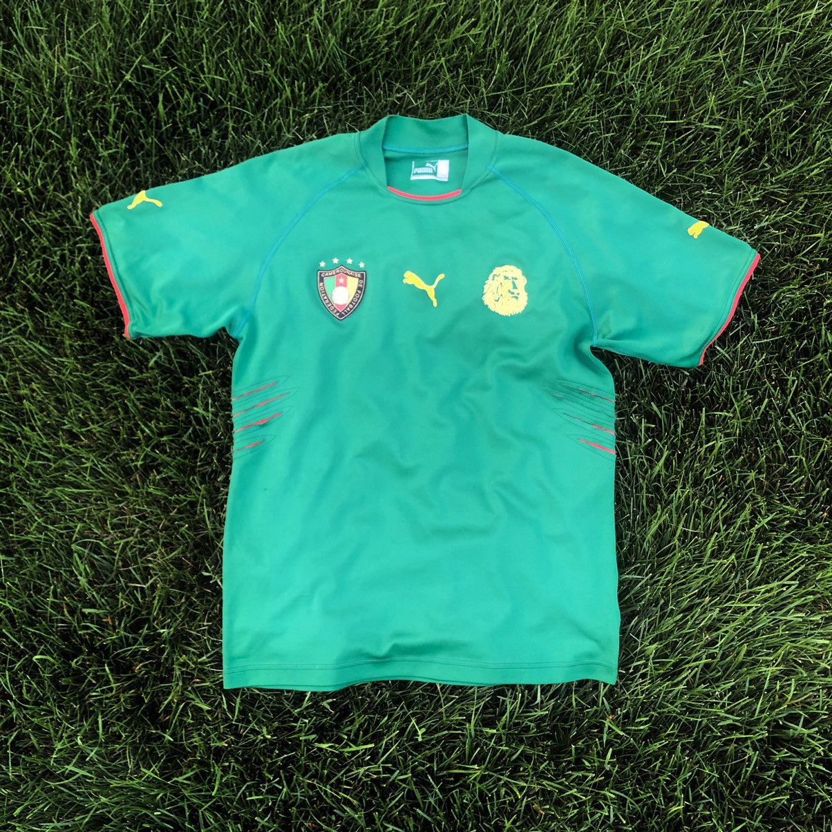 Puma Cameroon 2004 Puma home jersey Size US XL / EU 56 / 4 - 1 Thumbnail