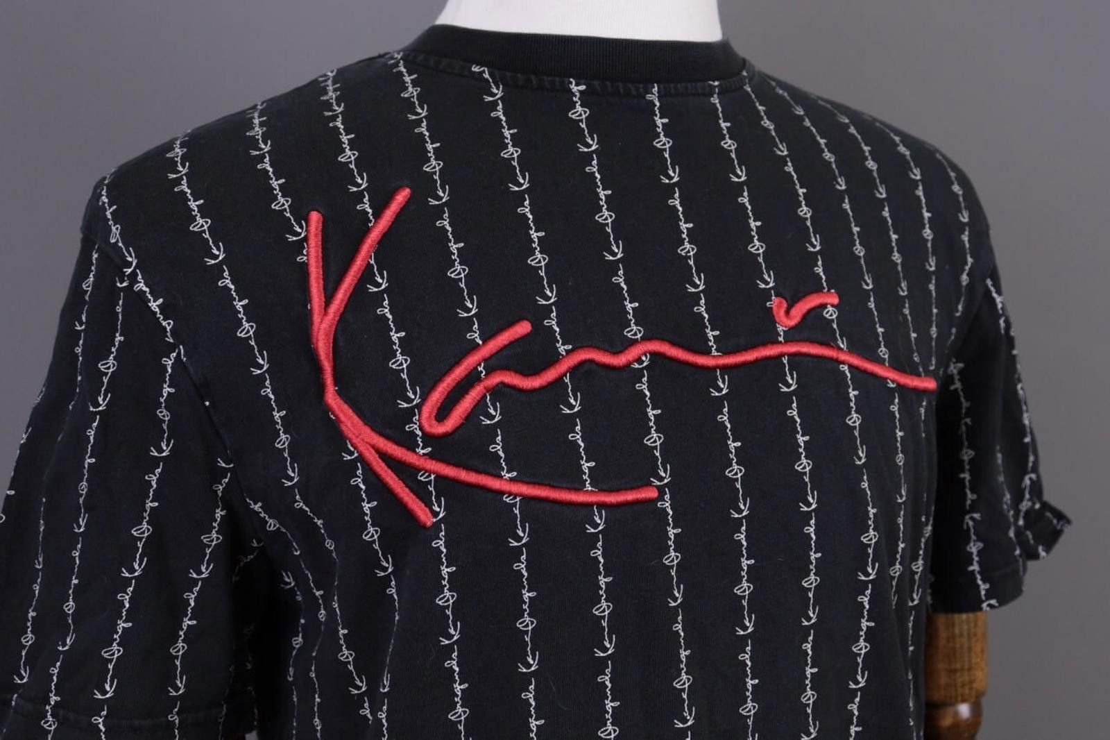 Karl Kani Karl Kani Black Embroidered Rare Summer T-shirt Size S Size US S / EU 44-46 / 1 - 6 Thumbnail