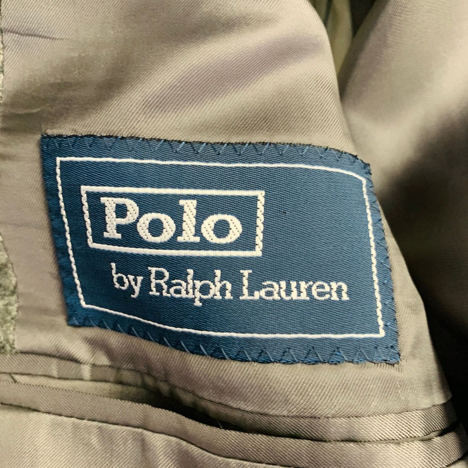 Ralph Lauren Size 38 Regular Grey Light Grey Plaid Cashmere Sport Coat Size 38R - 8 Thumbnail