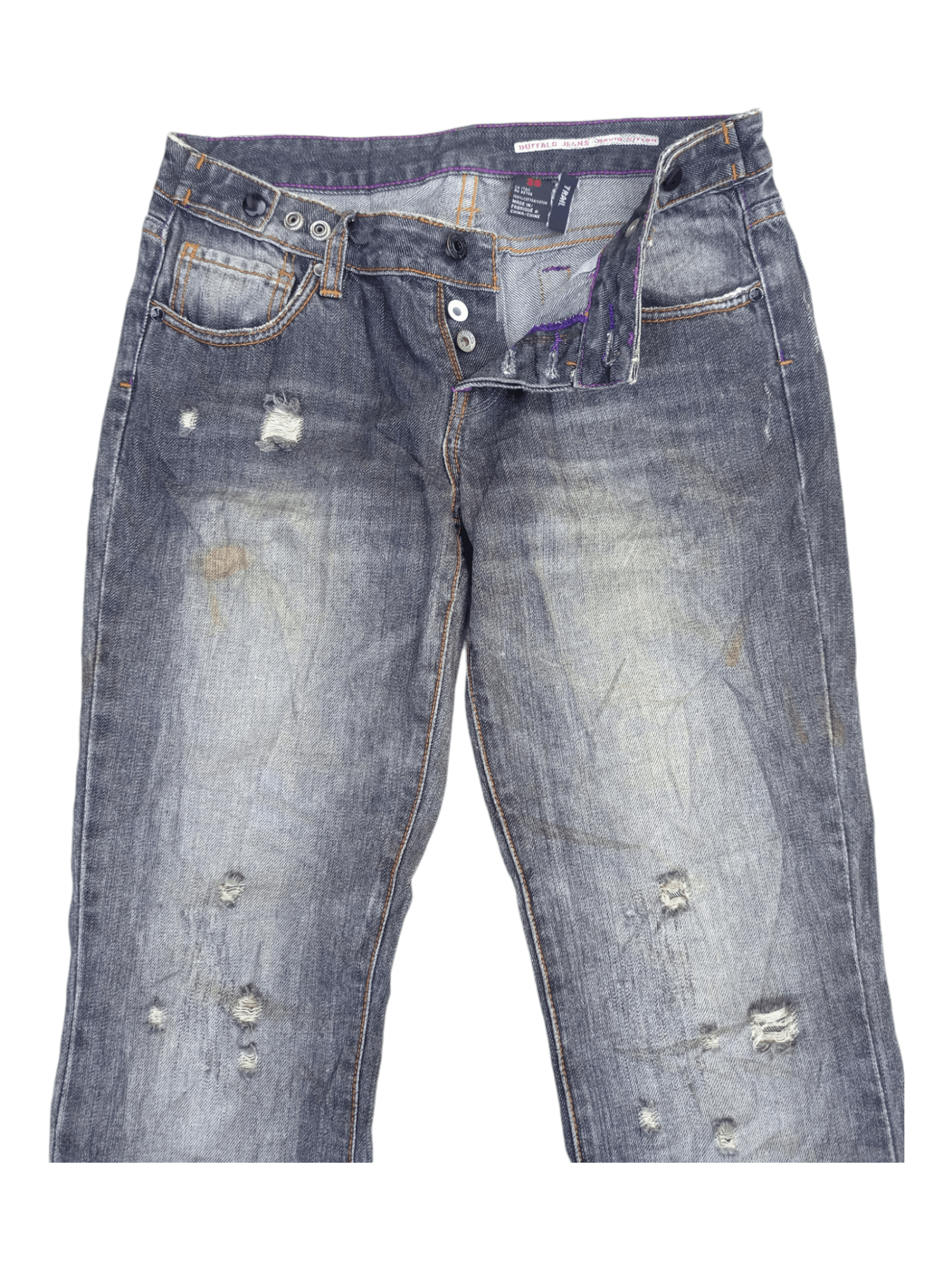 Buffalo David Bitton Buffalo David Bitton Mud Washed Flared Jeans Size US 28 / EU 44 - 3 Thumbnail