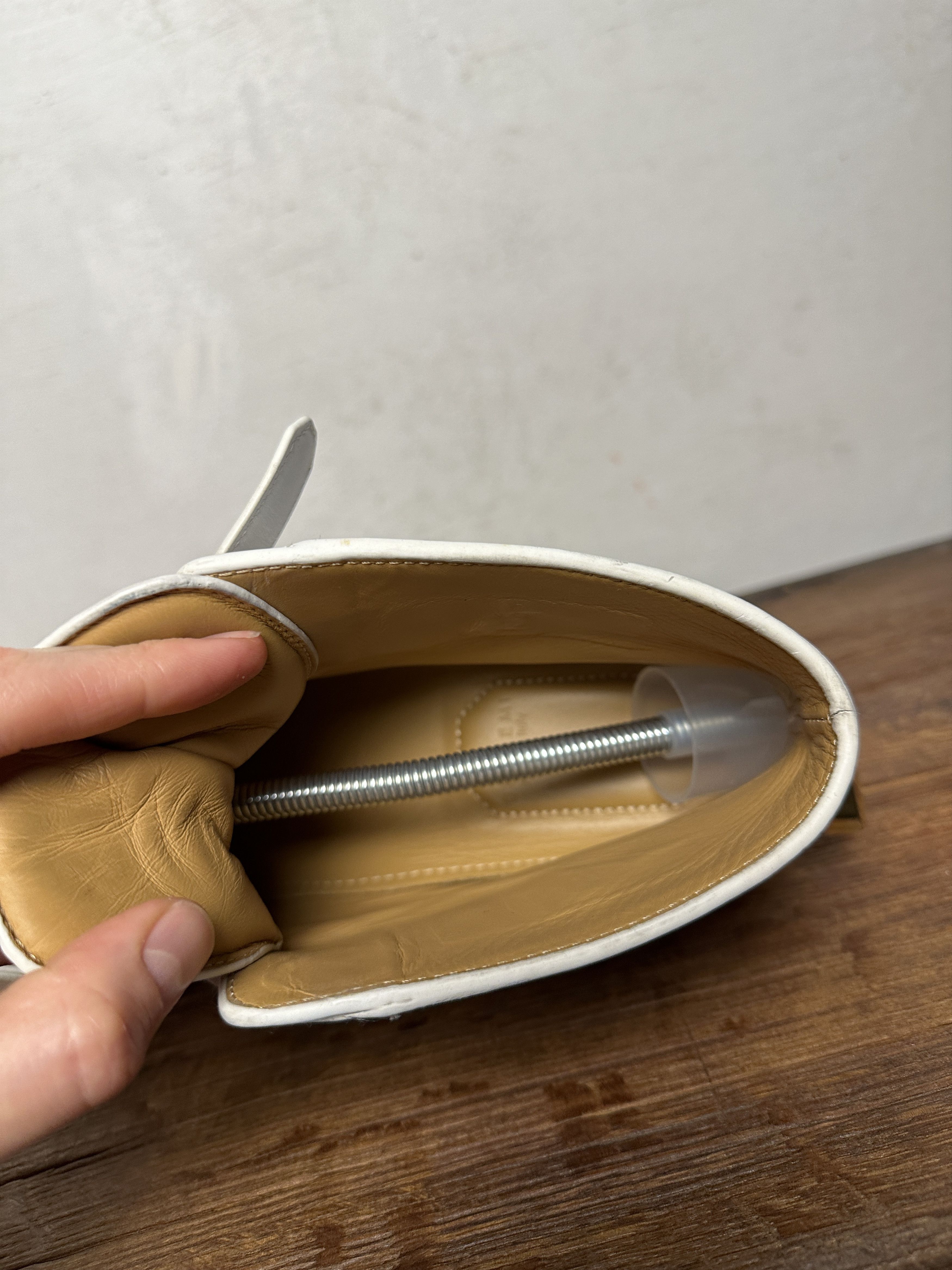 Buscemi 100MM Buckle White Sneakers Hi Top Sneakers