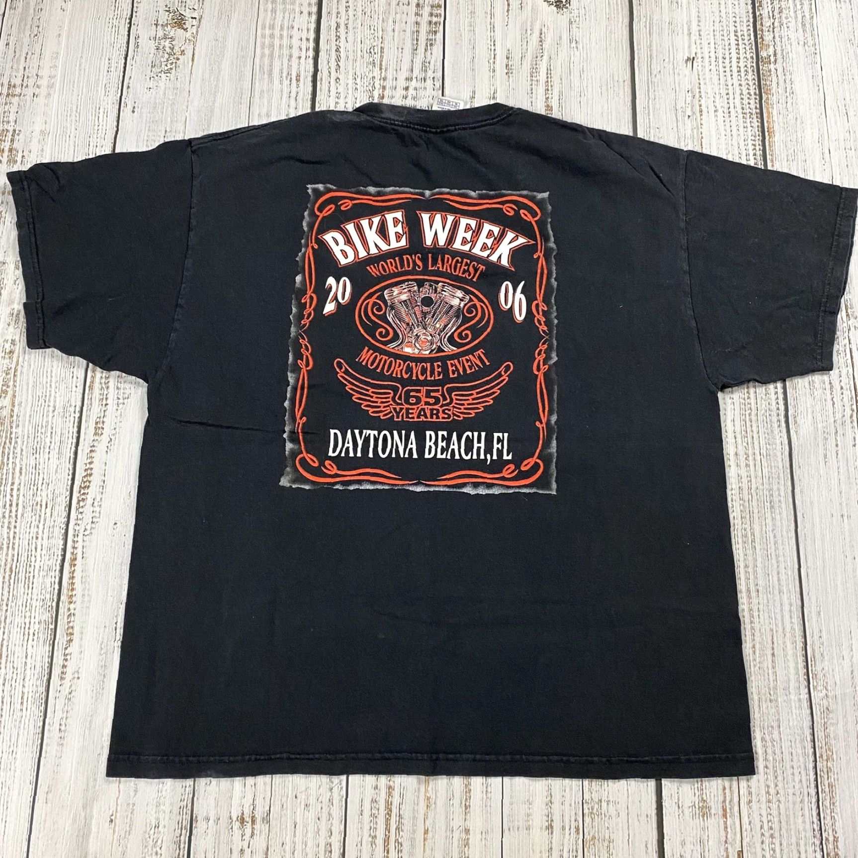 Vintage VTG HARLEY DAVIDSON T-SHIRT Motorcycle Biker Black Mens XL 2000s 65th Anniversary Crew Neck Short Sleeve Size US XL / EU 56 / 4 - 5 Thumbnail