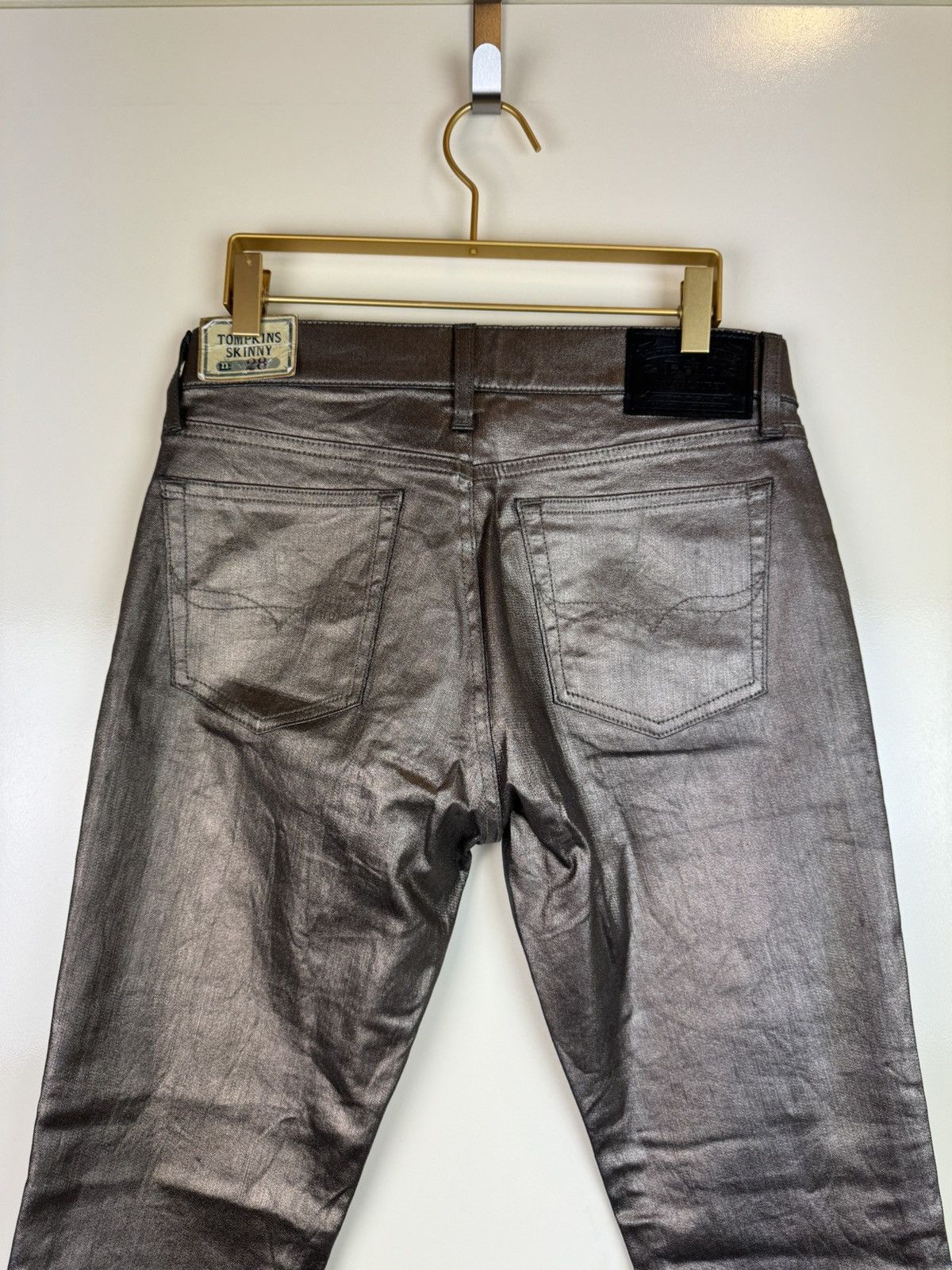 Ralph Lauren Ralph Lauren tompkins skinny metalized rubberized jeans 28 Size 28" / US 6 / IT 42 - 17 Thumbnail