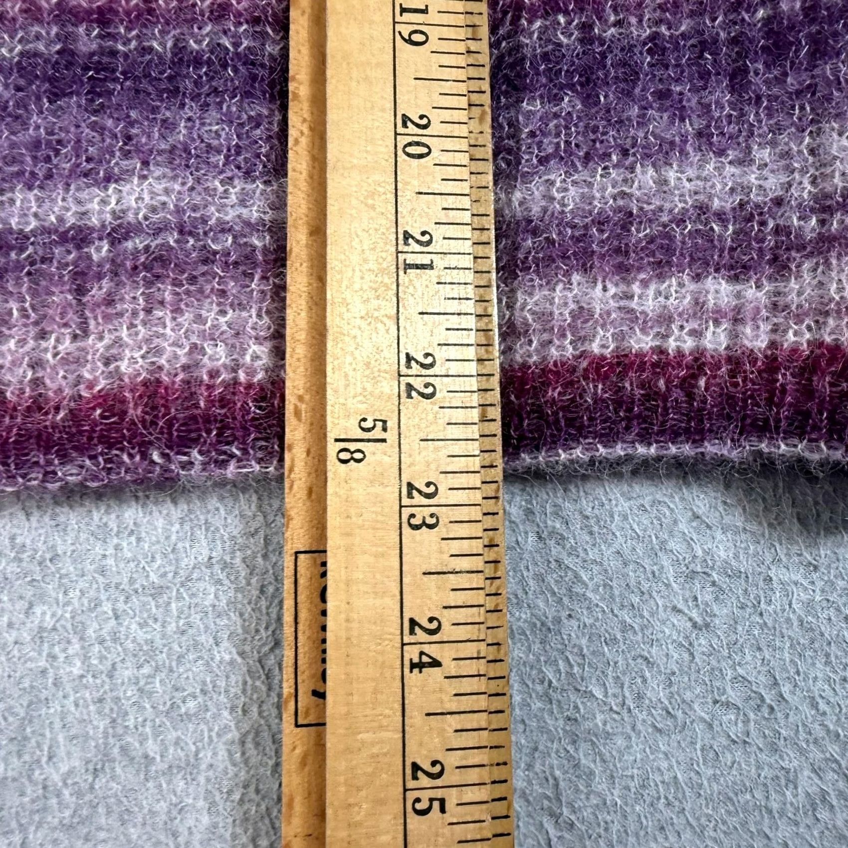 Vintage Elsamanda Sweater Women M Pink Wool Alpaca Mohair Italy Striped Bohemian Crew Neck Long Sleeve Knitted Pullover Size M / US 6-8 / IT 42-44 - 7 Thumbnail