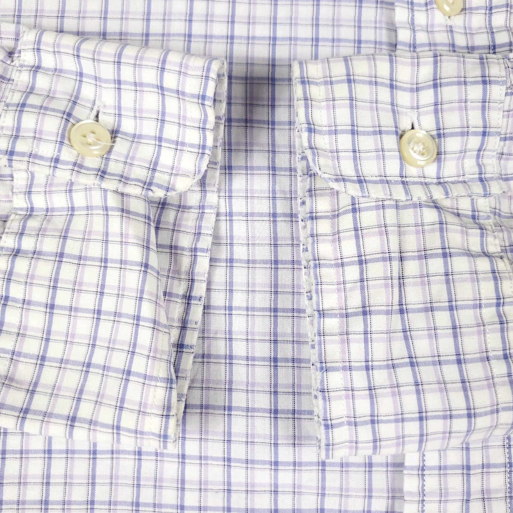Ralph Lauren Ralph Lauren Button-Up Dress Shirt Mens 16 Purple Plaid Long Sleeve Regular Fit Size 42R - 4 Thumbnail
