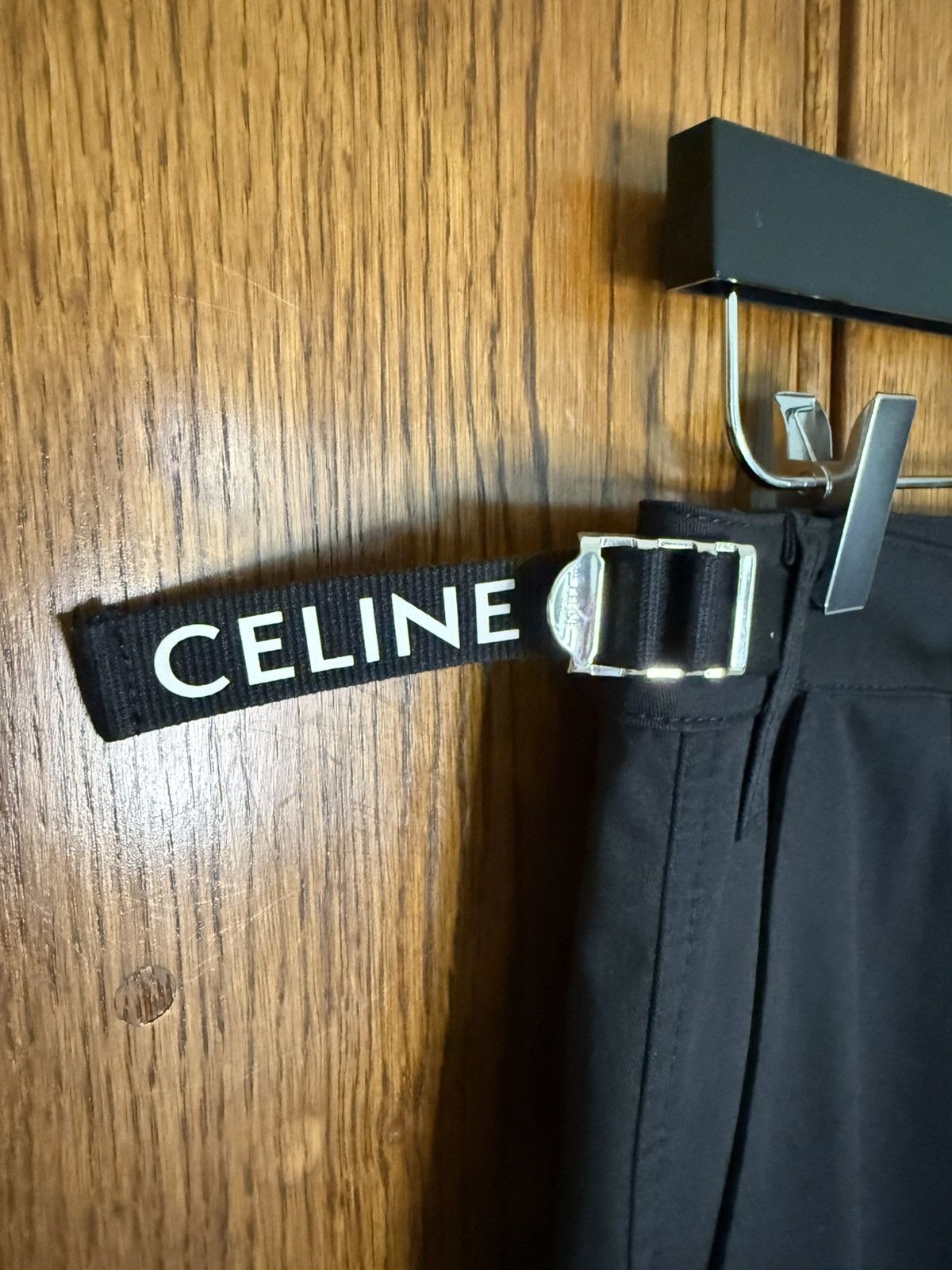 Celine $1.5k Celine logo black cargo pants jeans Hedi Slimane 48 Size US 32 / EU 48 - 14 Thumbnail