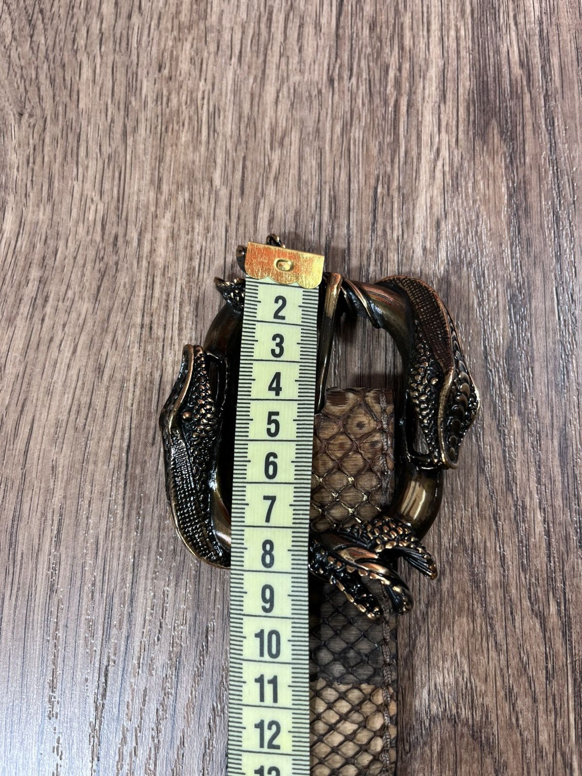 Leather Python Leather Reptile House Belt Prada Style Size ONE SIZE - 11 Thumbnail