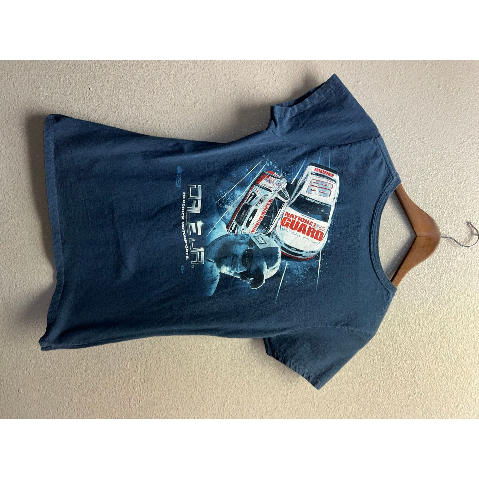 Chase Authentics Womens Dale Jr Shirt Nascar Blue Racing Top Tee Women's L Size L / US 10 / IT 46 - 6 Thumbnail