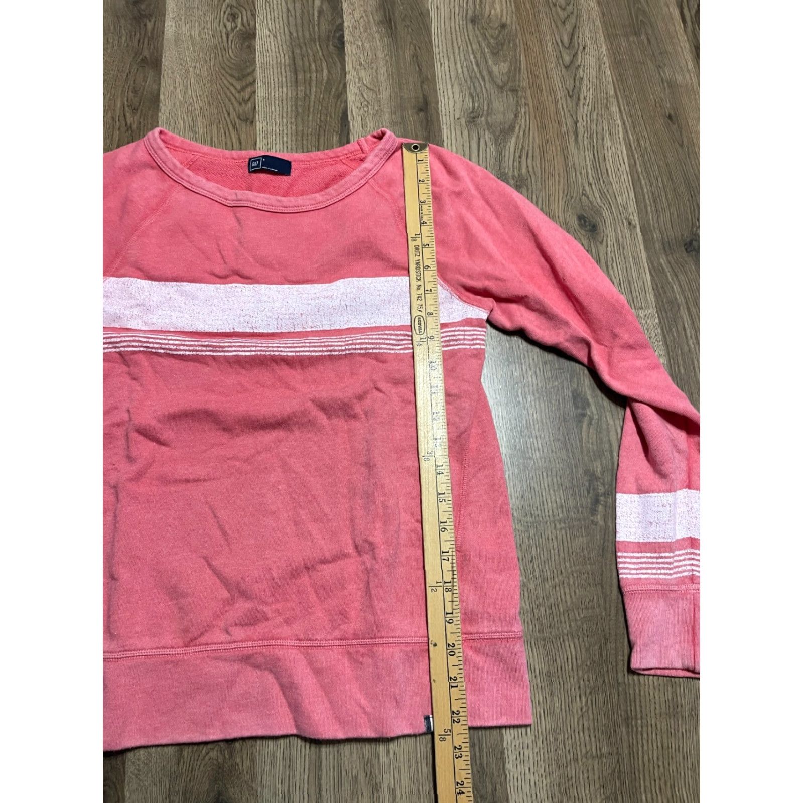 Gap Gap Sweater, Women, Size Small, Pink White, Pullover, Long Sleeve, Knit, Regular Fit, Gap, Casual, Fall Spring Summer, Women’s Shirt? Size S / US 4 / IT 40 - 6 Thumbnail