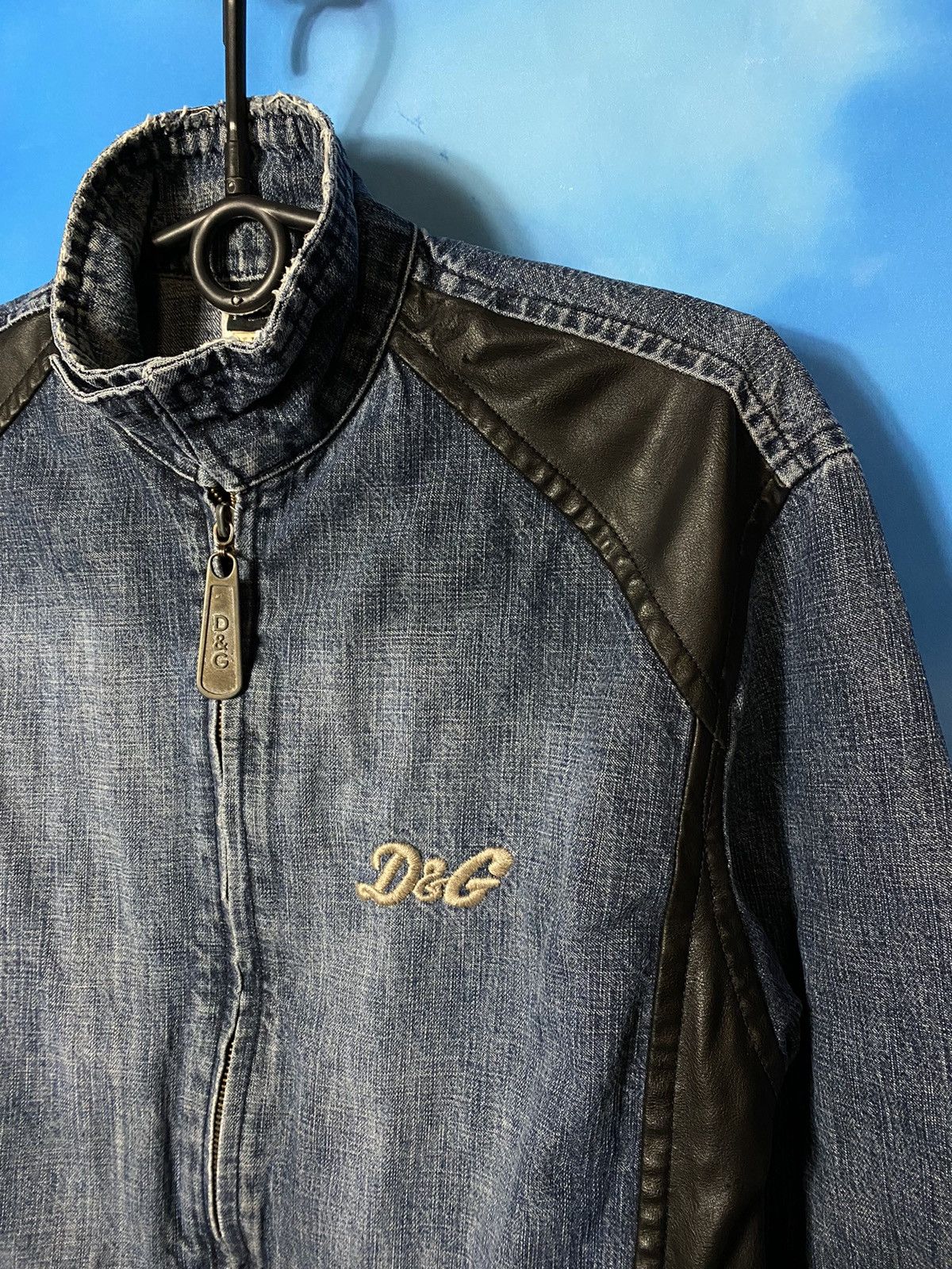 Dolce & Gabbana RARE❗️Dolce Gabbana denim\leather jacket Size US M / EU 48-50 / 2 - 3 Thumbnail