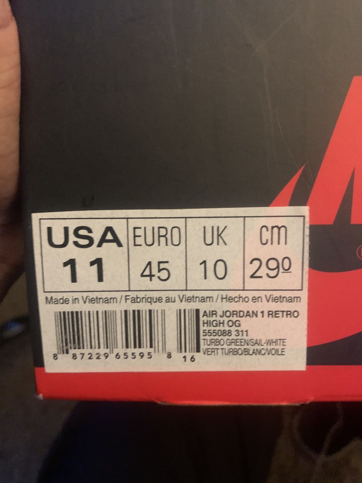 Nike Nike Air Jordan 1 High OG in teal and white Size US 11 / EU 44 - 7 Thumbnail