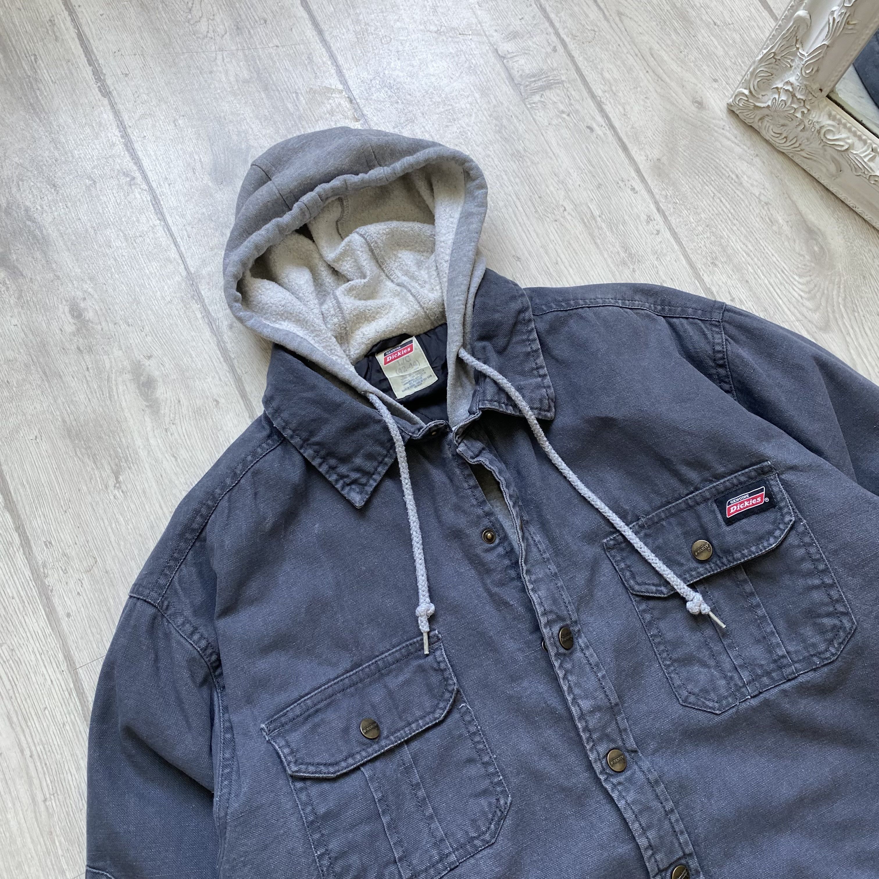 Dickies Vintage Dickies Work Hooded Jacket Coat distressed Carhartt Size US L / EU 52-54 / 3 - 3 Thumbnail