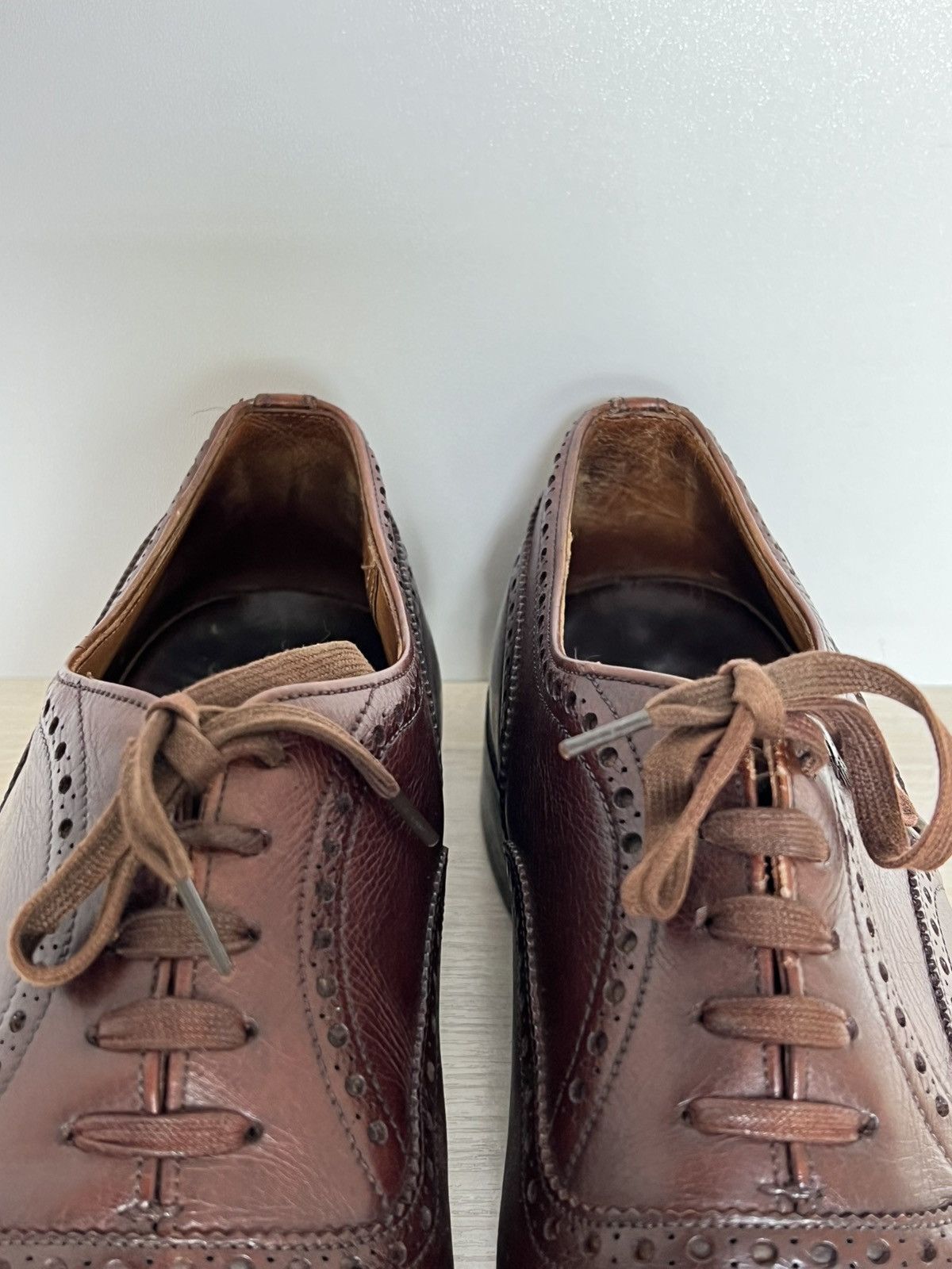 Church's Church's Custom Grade Brown Leather Semi-Brogue Oxfords Size US 9.5 / EU 42-43 - 20 Thumbnail