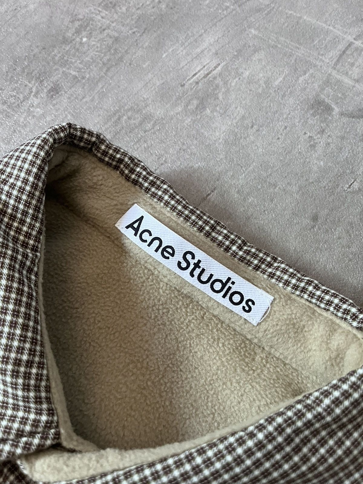 Acne Studios Acne Studios Reversible plaid fleece overshirt jacket Size US L / EU 52-54 / 3 - 13 Thumbnail