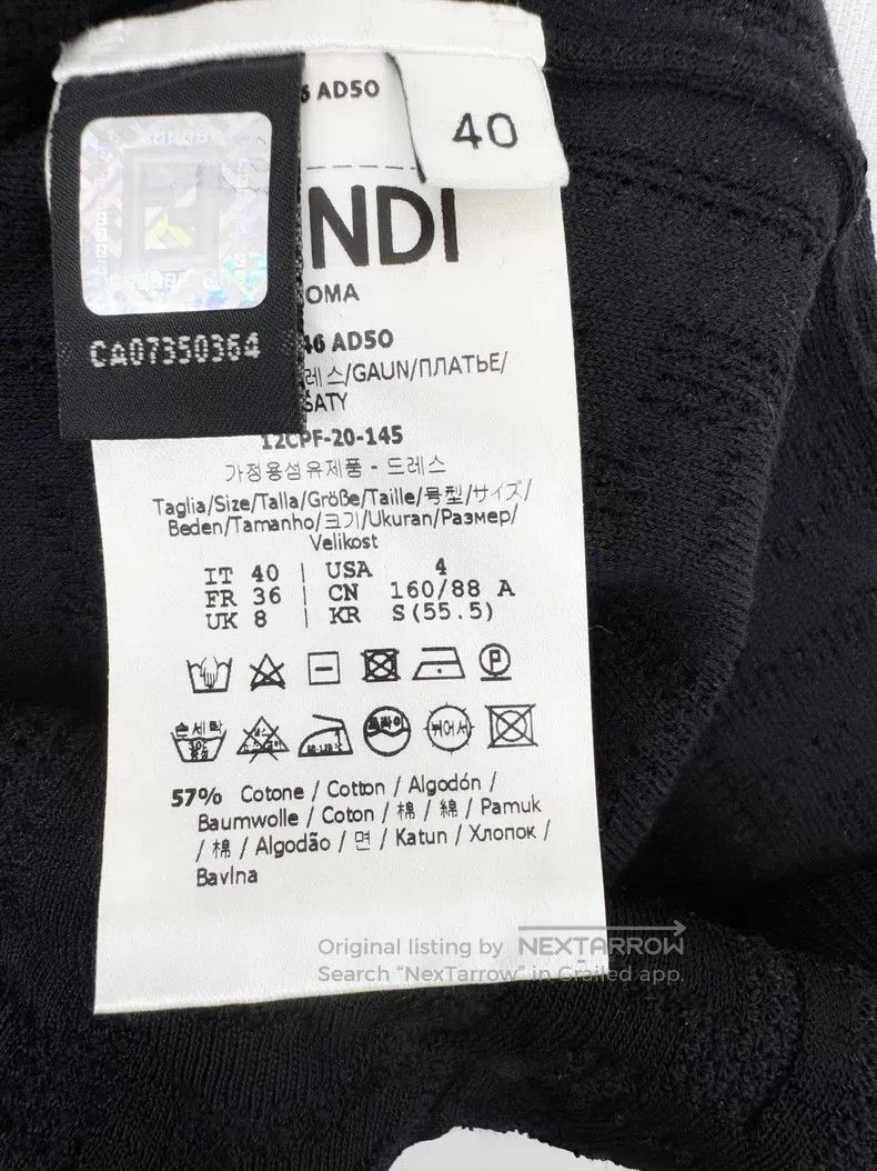 Fendi Fendi Knitted Double F Dress Size XS / US 0-2 / IT 36-38 - 4 Thumbnail