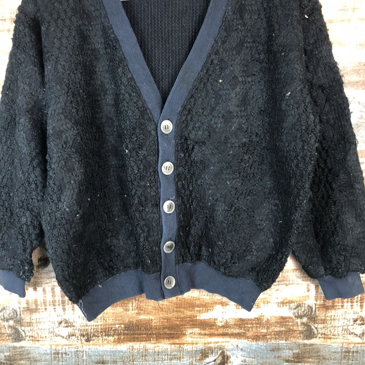 Japanese Brand Rocio Black Cardigan Knitwear vintage #A2052 Size US S / EU 44-46 / 1 - 6 Thumbnail
