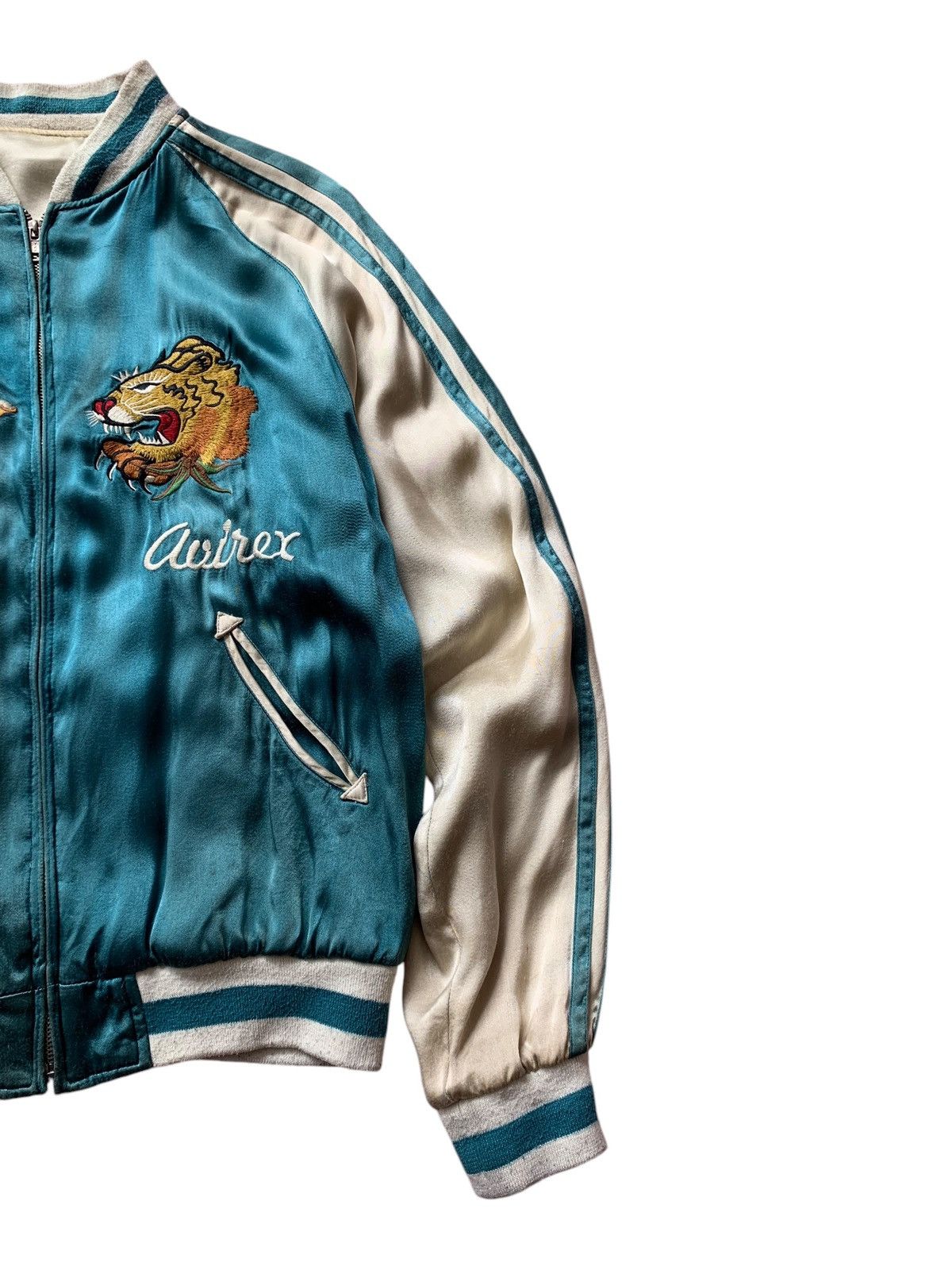 Avirex 🔥VTG AVIREX RAYON SUKAJAN JACKETS REVERSIBLE Size US M / EU 48-50 / 2 - 4 Thumbnail