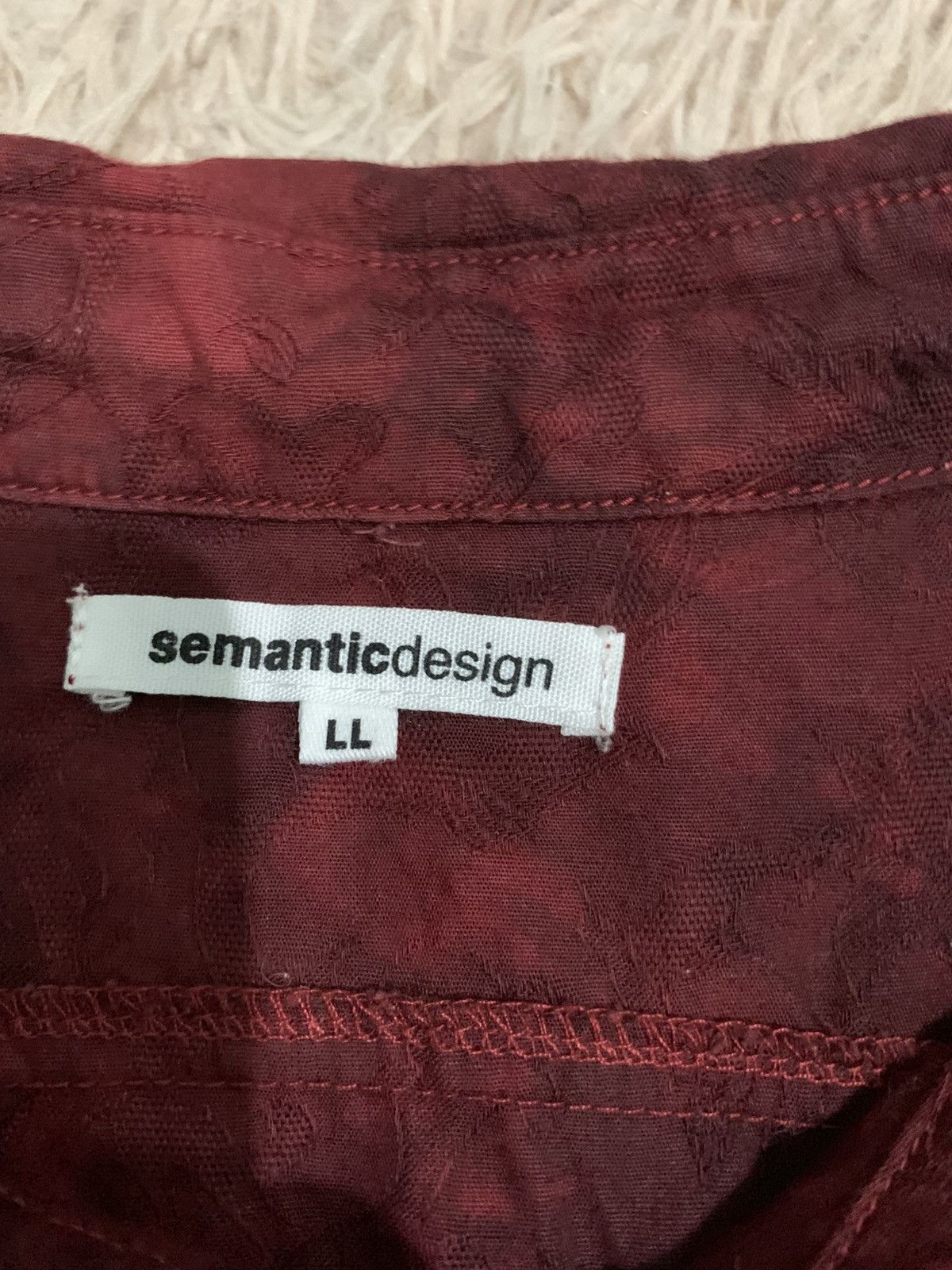Japanese Brand Semanticdesign button up bandage punk style shirt Size US L / EU 52-54 / 3 - 6 Thumbnail