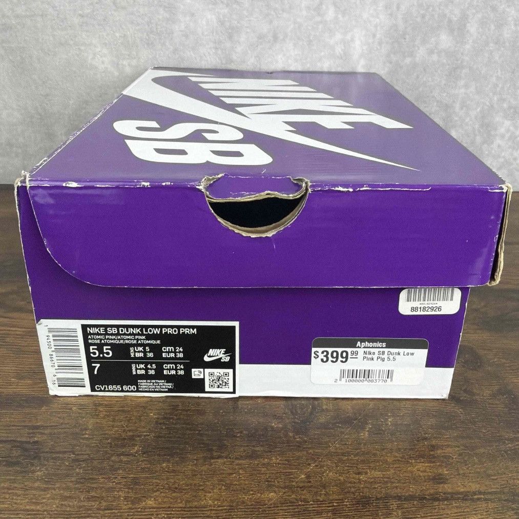 Nike NEW Nike SB Dunk Low Pink Pig Size 5.5 / 7W CV1655-600 Rare Size US 5.5 / EU 38 - 9 Thumbnail