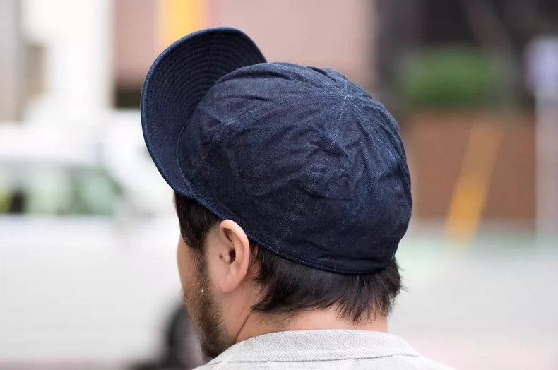 The Real Mccoys TYPE A-3 denim mechanic's cap 2505-Nextarro