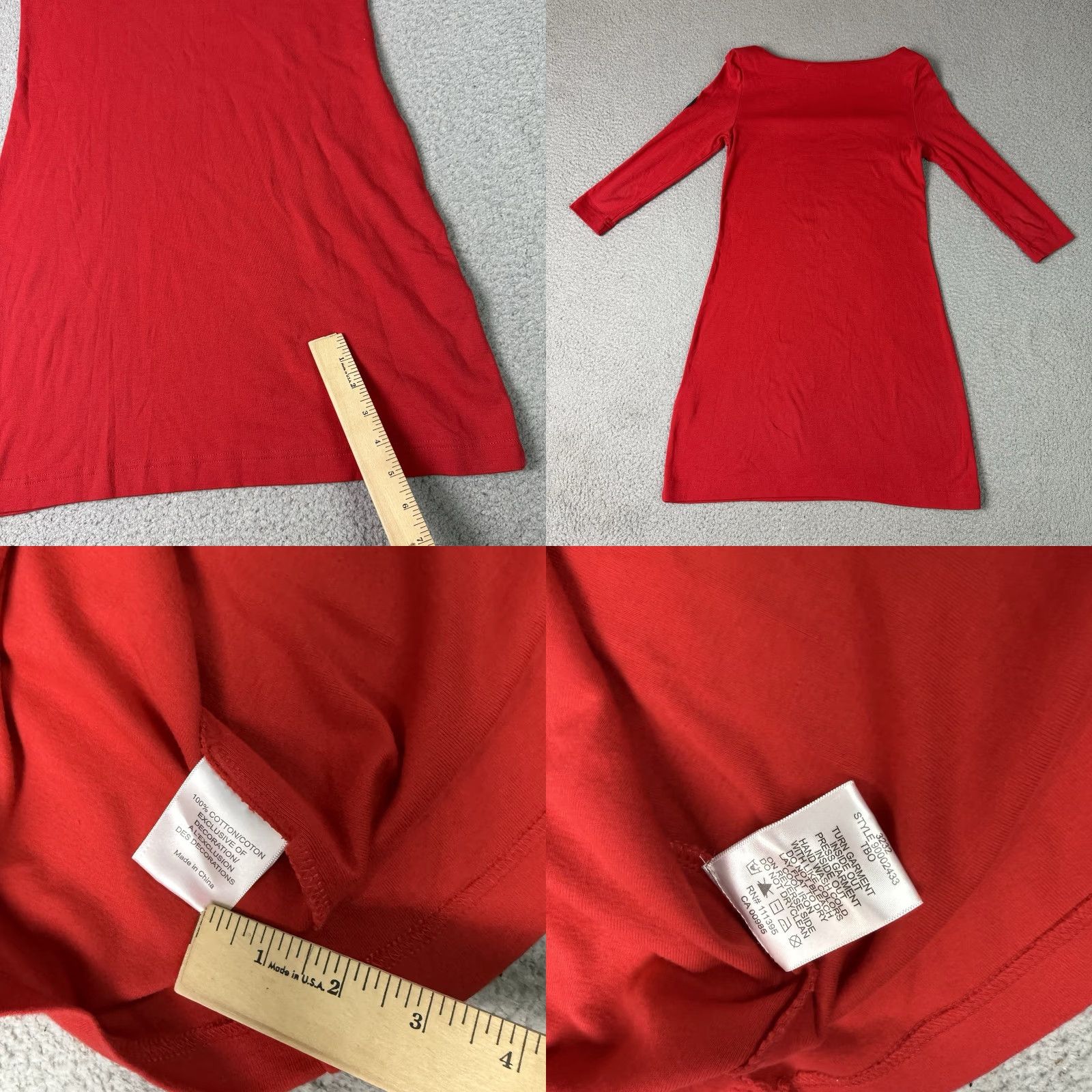 Tory Burch Tory Burch Skirt Womens Small Red Cotton Buttons Casual Dress High Fashion Rare Size 28" / US 6 / IT 42 - 9 Thumbnail