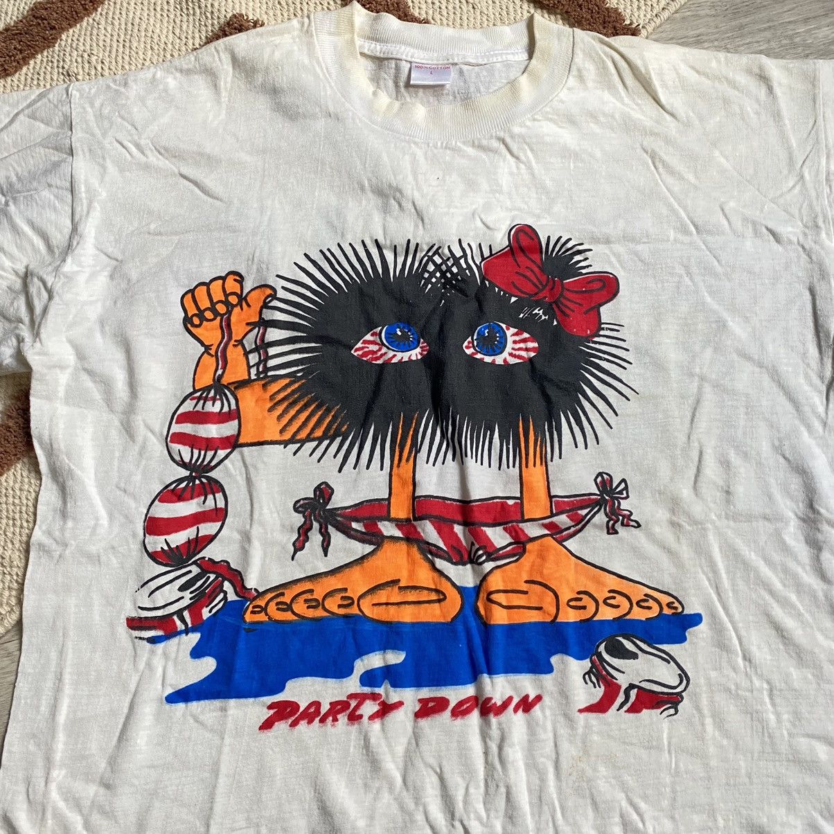 Band Tees VINTAGE DJ FEST PARTY DOWN MALLORCA T SHIRT Size US M / EU 48-50 / 2 - 3 Thumbnail