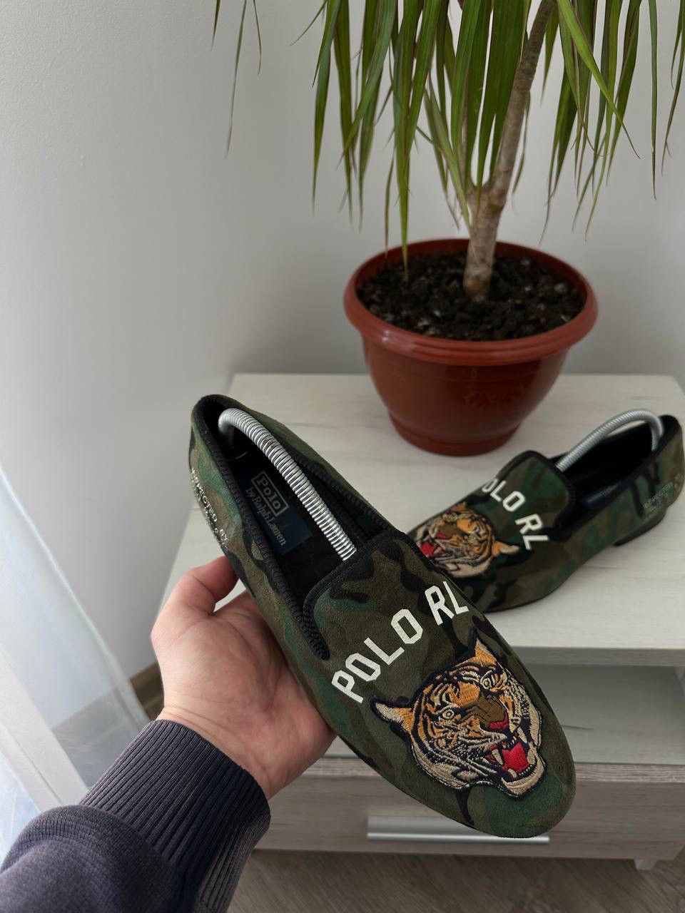 Polo Ralph Lauren × Vintage Vintage Polo Ralph Lauren Green Camo Tiger Shoes Size US 9 / EU 42 - 5 Thumbnail