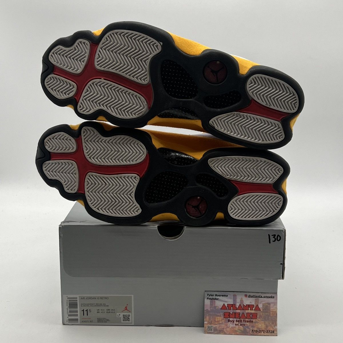 Jordan Brand Air Jordan 14 Del sol Size US 11.5 / EU 44-45 - 8 Thumbnail