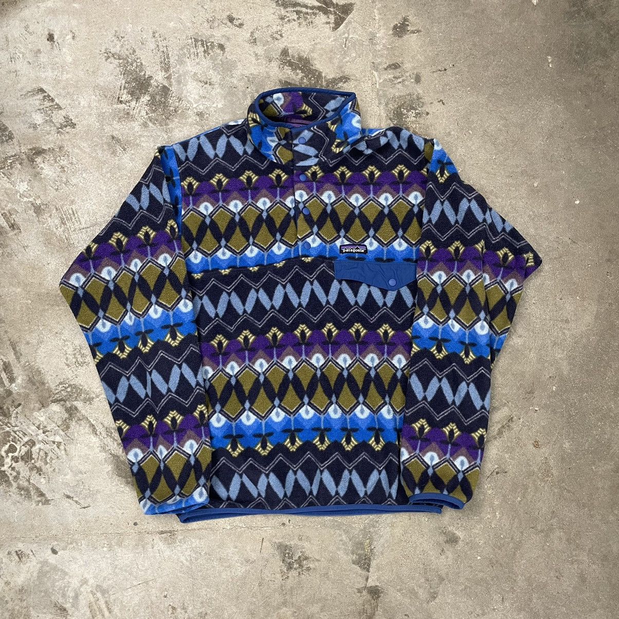 Patagonia printed fleece shop