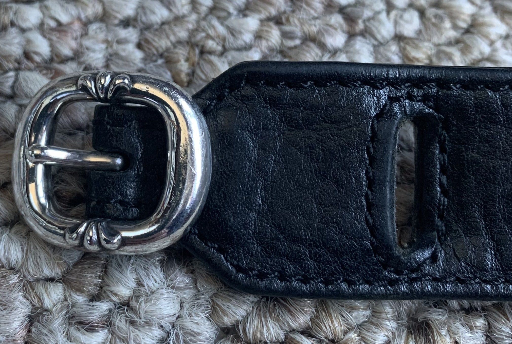 Chrome Hearts Chrome Hearts Adjustable Leather Silver Gunslinger Bracelet Size ONE SIZE - 8 Thumbnail
